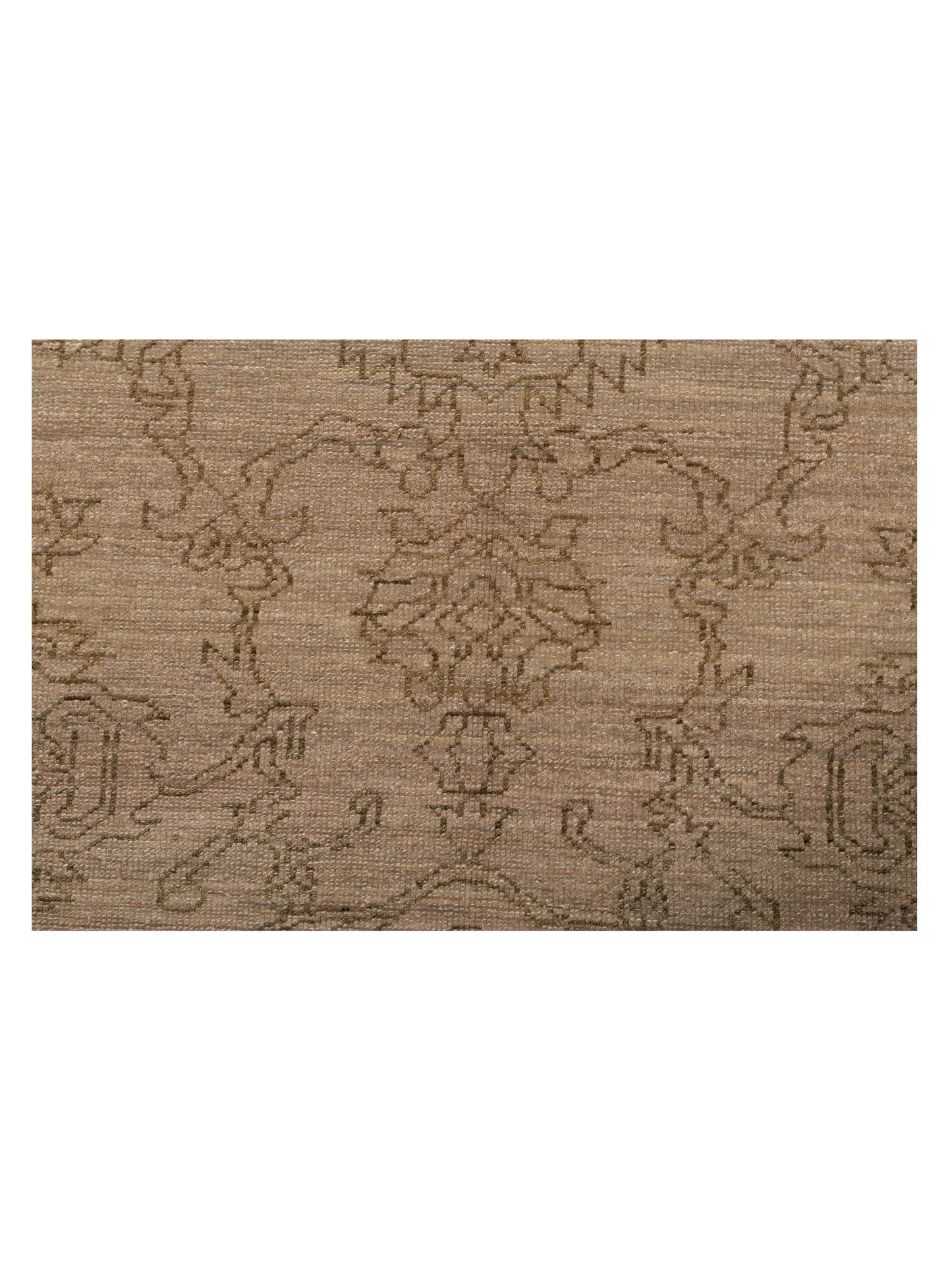 Pasha Ceyhan Jade Beige Green Transitional Hand Knotted Rug