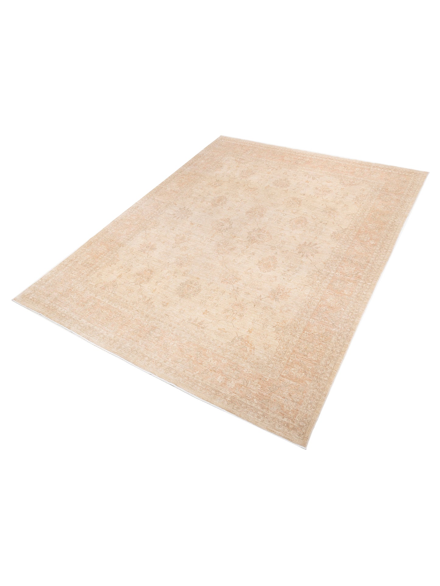 Pasha Sultan 113627 Cream Copper Traditional Hand Knotted Rug