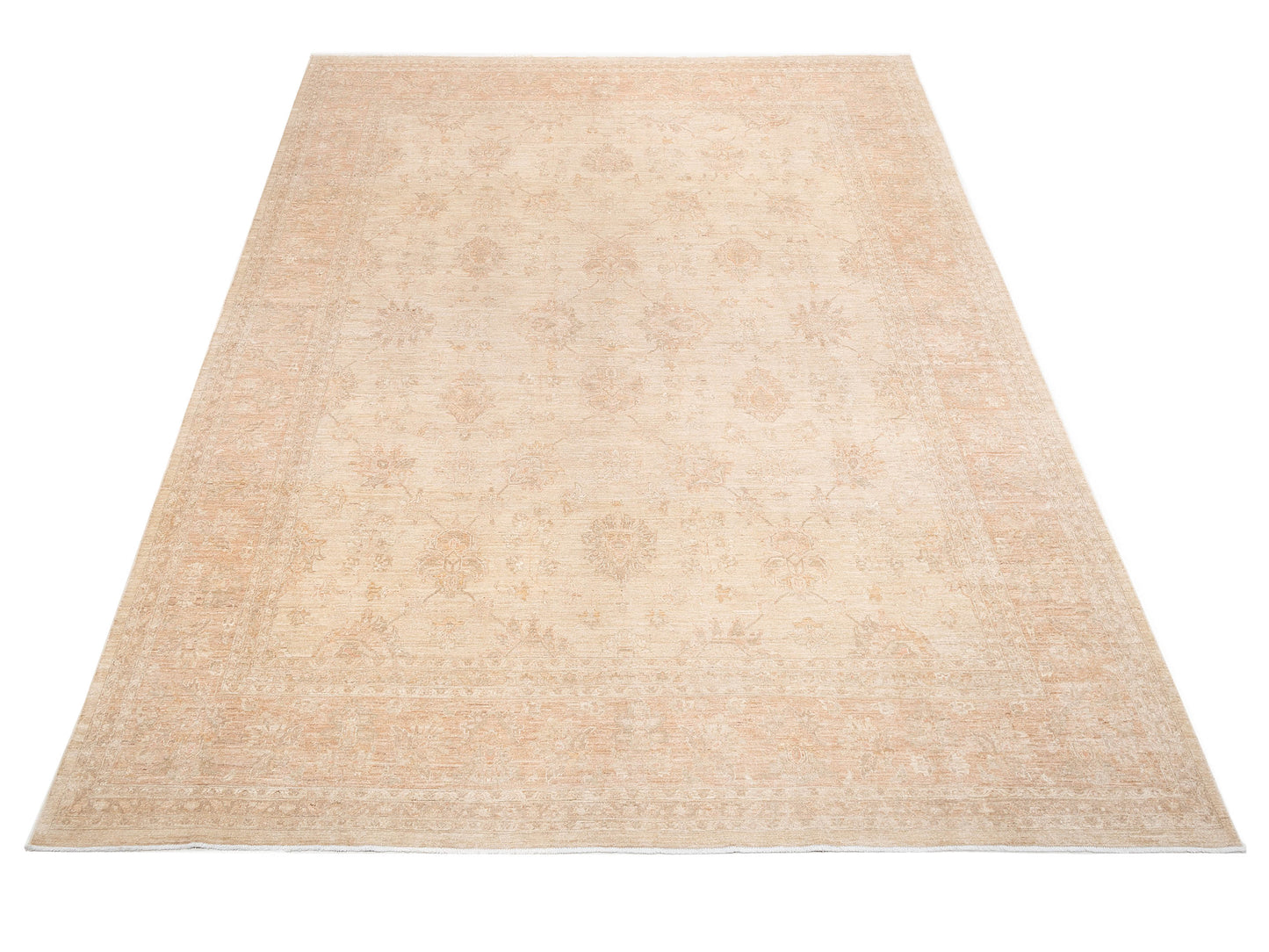 Pasha Sultan 113627 Cream Copper Traditional Hand Knotted Rug