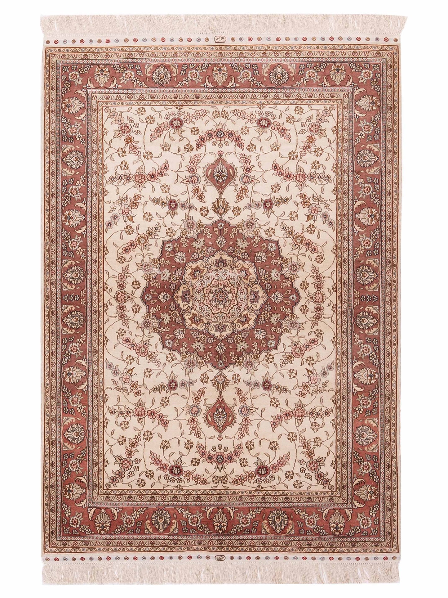 Pasha Elegance 113682 Ivory Traditional Hand Knotted Rug