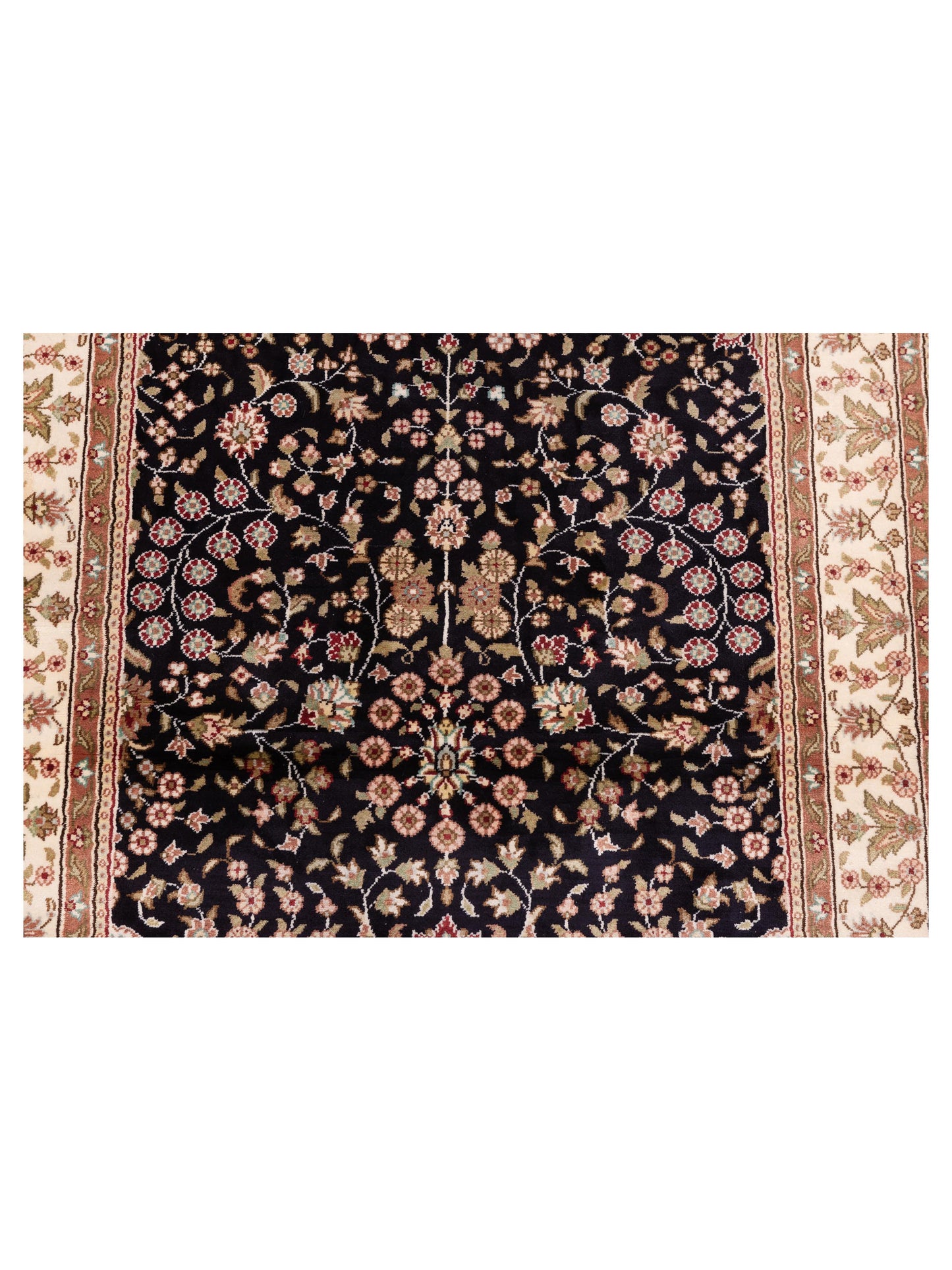 Pasha Elegance 113714 Black Ivory Traditional Hand Knotted Rug