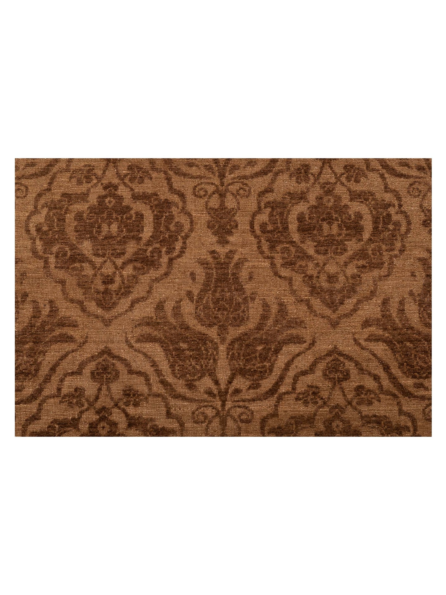 Pasha Defne Tulip Brown Dark Brown Transitional Hand Knotted Rug