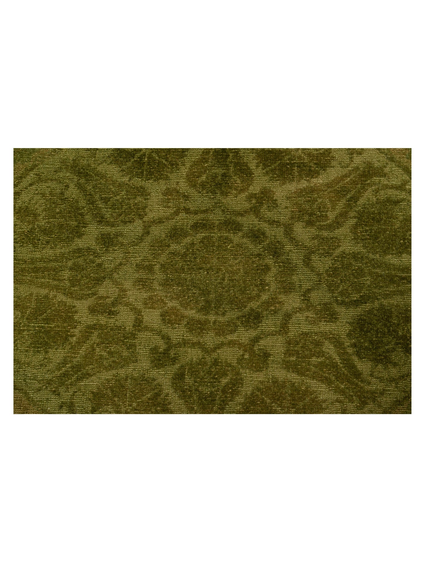 Pasha Color Bouquet 113945 Green Green Transitional Hand Knotted Rug