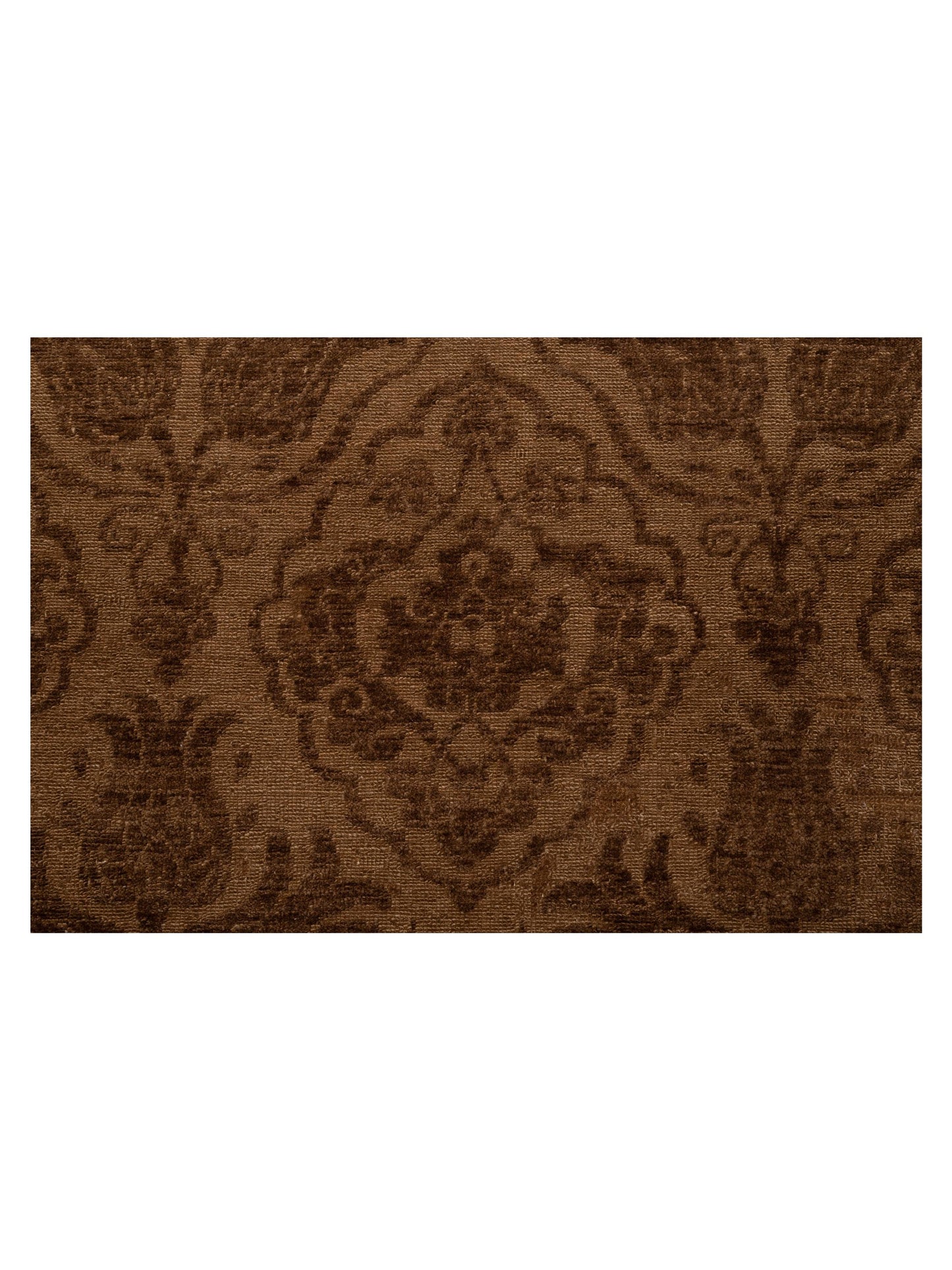 Pasha Defne Tulip Brown Dark Brown Transitional Hand Knotted Rug