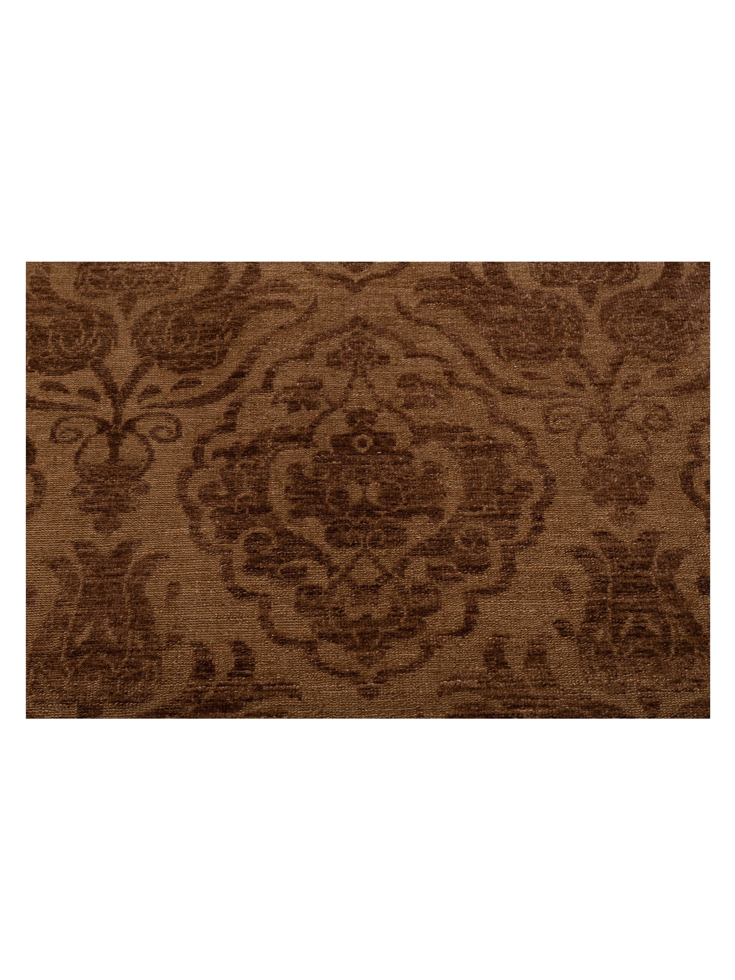 Pasha Defne Tulip Brown Dark Brown Transitional Hand Knotted Rug