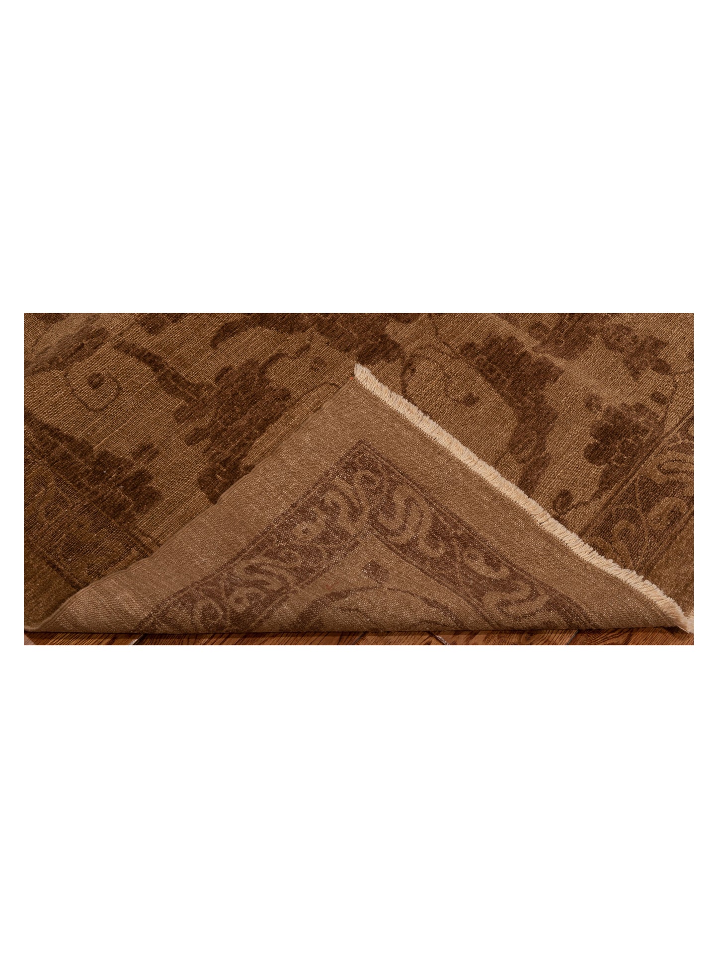 Pasha Defne Tulip Brown Dark Brown Transitional Hand Knotted Rug