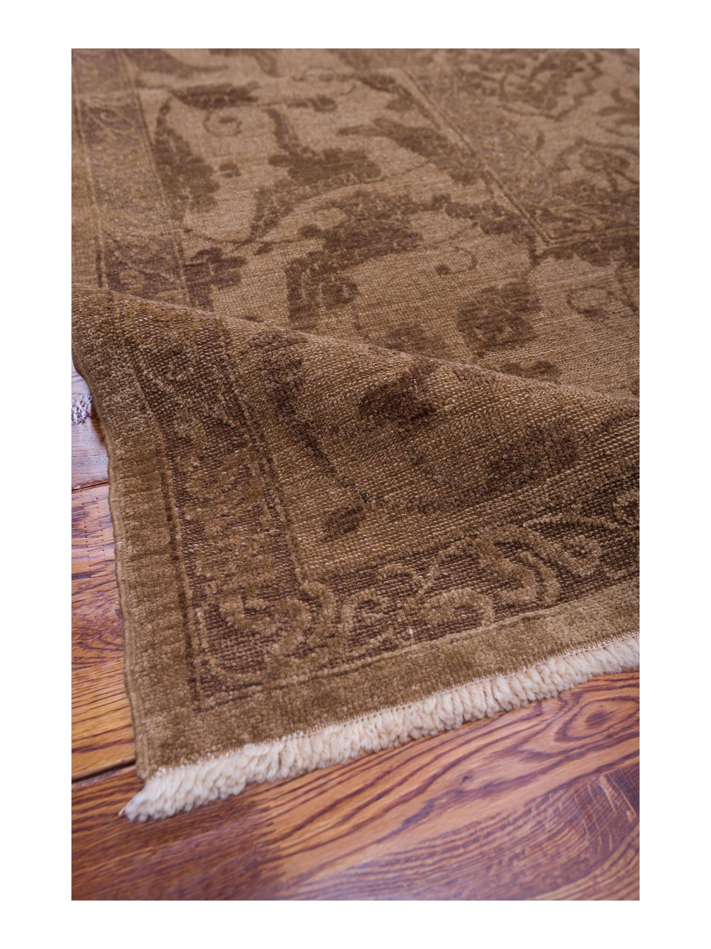 Pasha Defne Tulip Brown Dark Brown Transitional Hand Knotted Rug