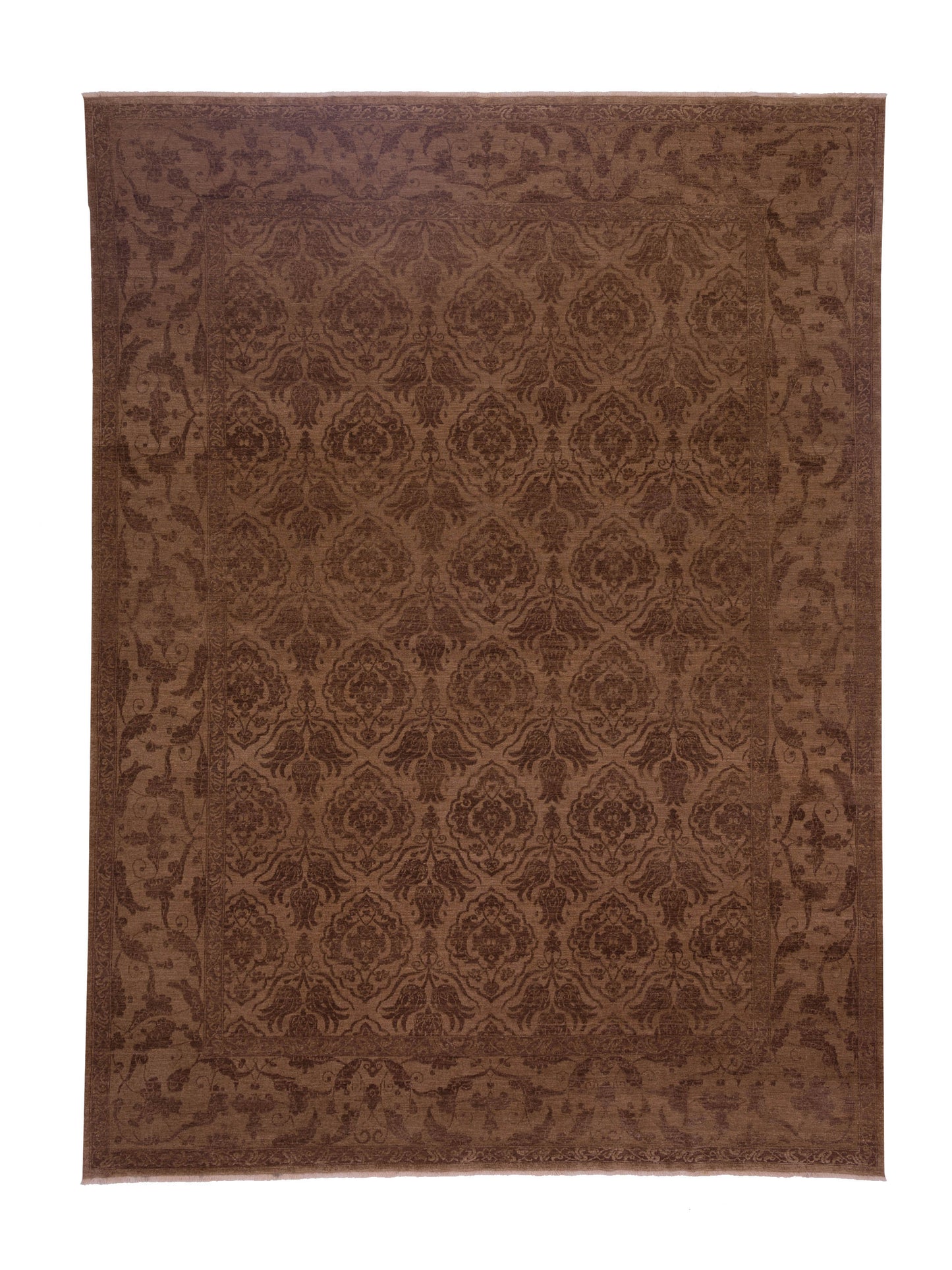 Pasha Defne Tulip Brown Transitional Hand Knotted Rug