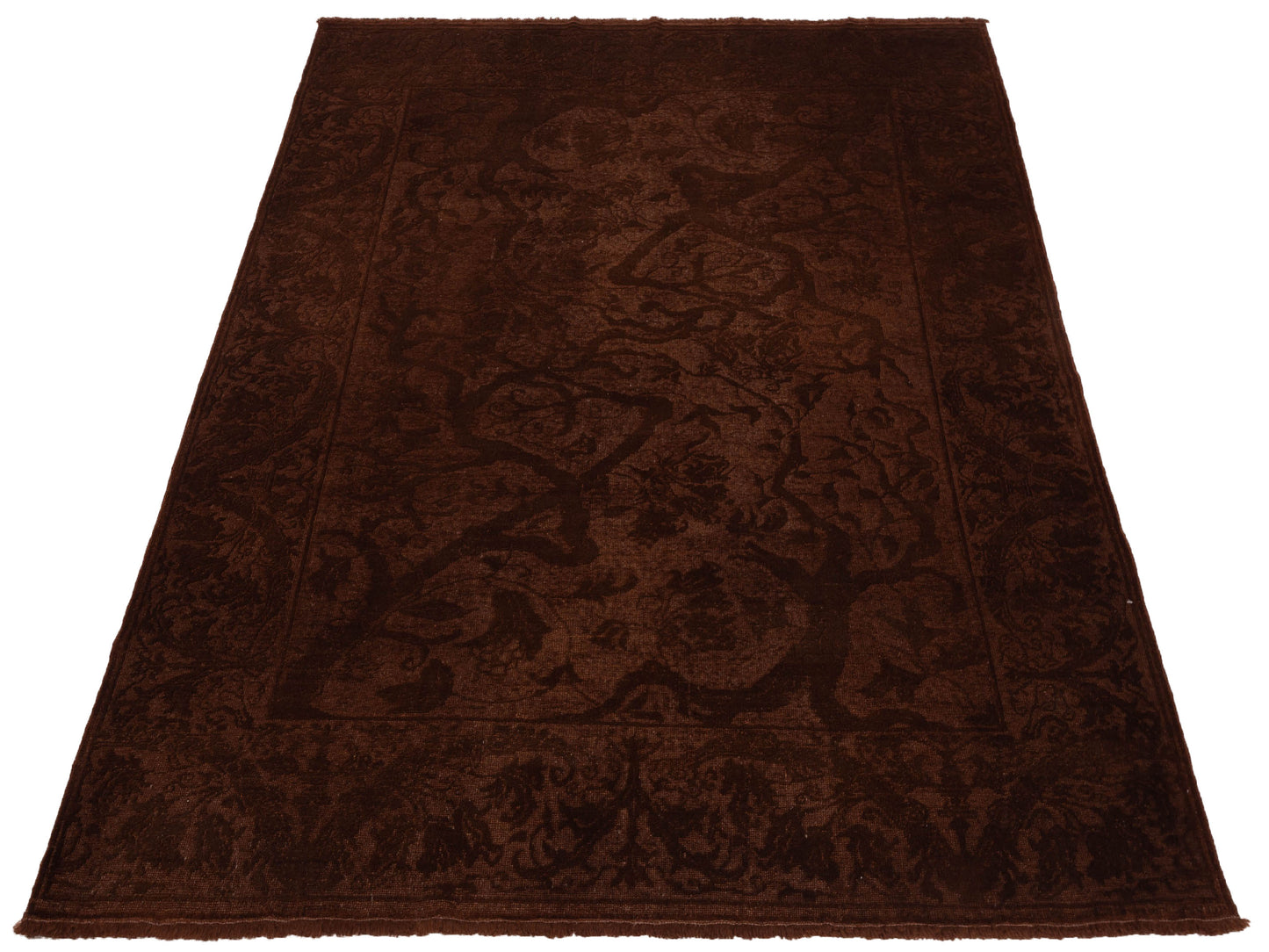 Pasha Vintage 114213 Dark Brown  Contemporary Hand Knotted Rug