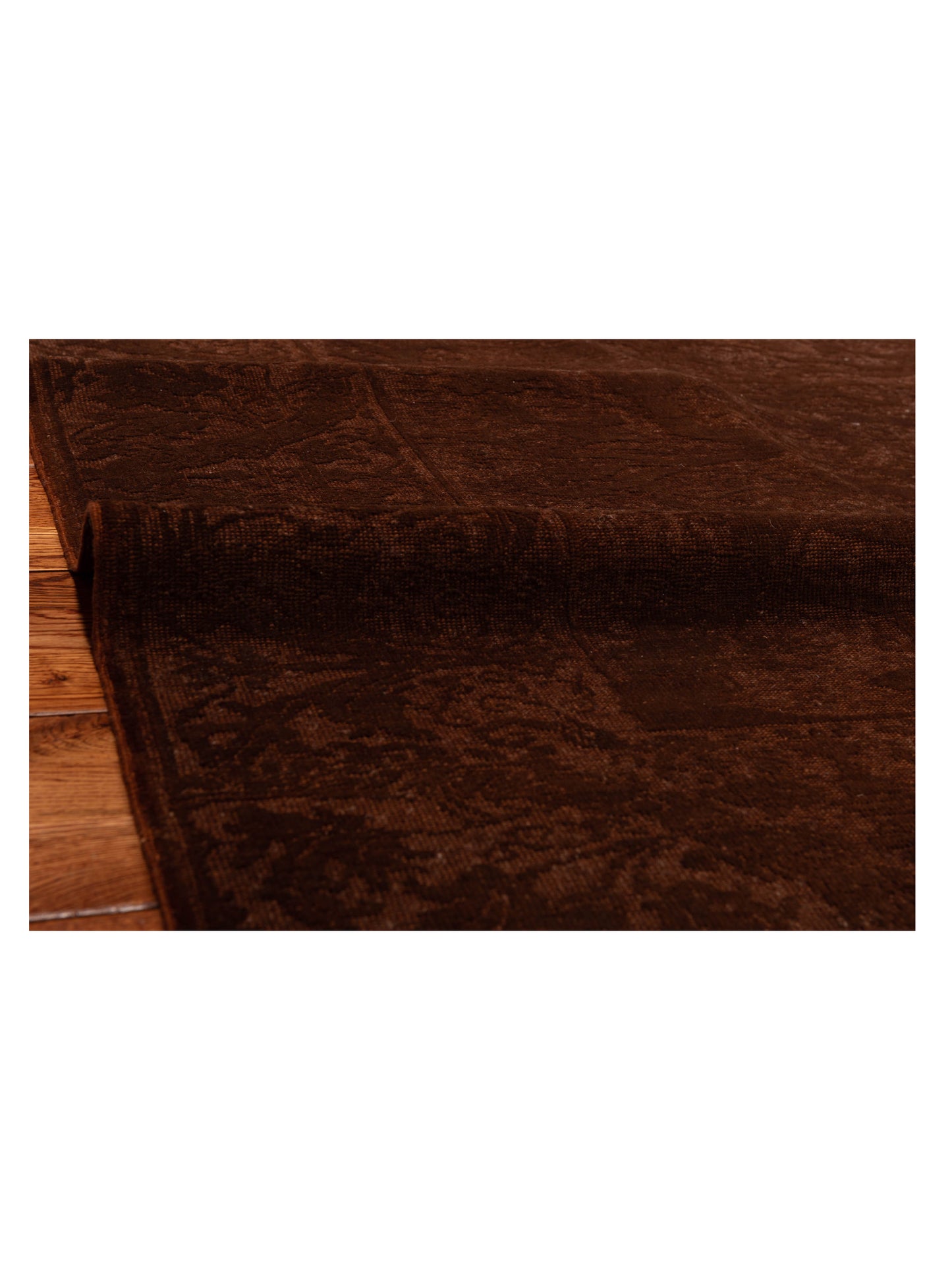 Pasha Vintage 114213 Dark Brown  Contemporary Hand Knotted Rug