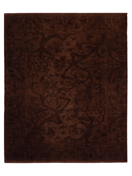 Pasha Vintage 114213 Dark Brown Contemporary Hand Knotted Rug