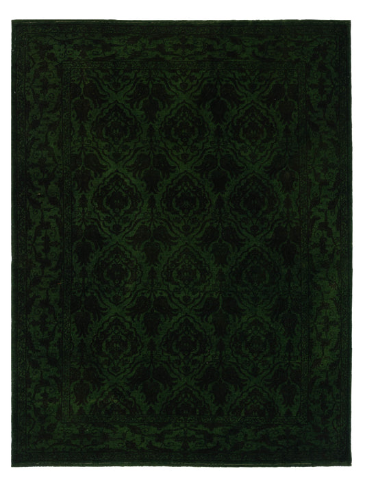 Pasha Color Bouquet 114573 Green Transitional Hand Knotted Rug