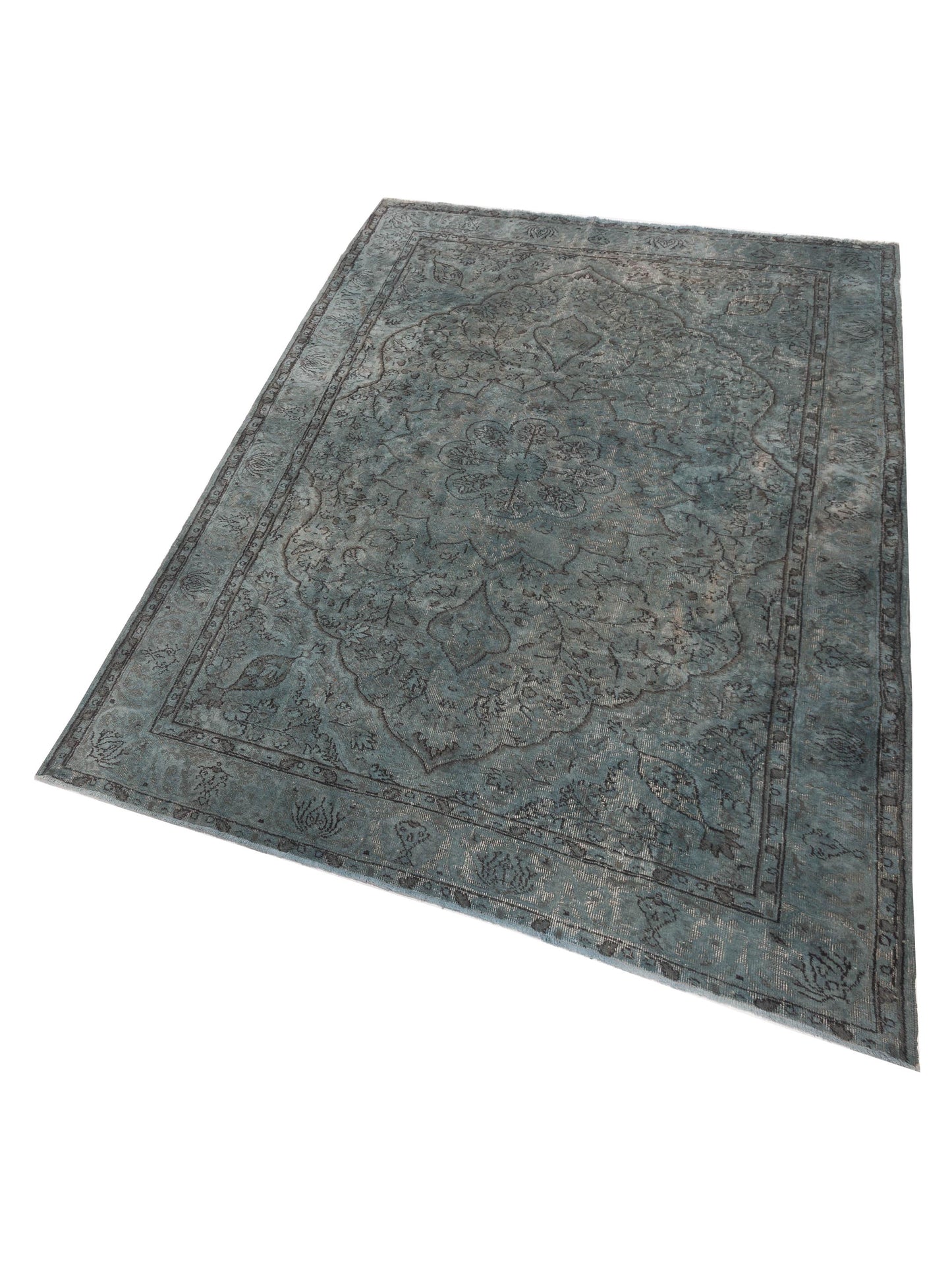 Pasha Vintage 114646 Blue  Transitional Hand Knotted Rug