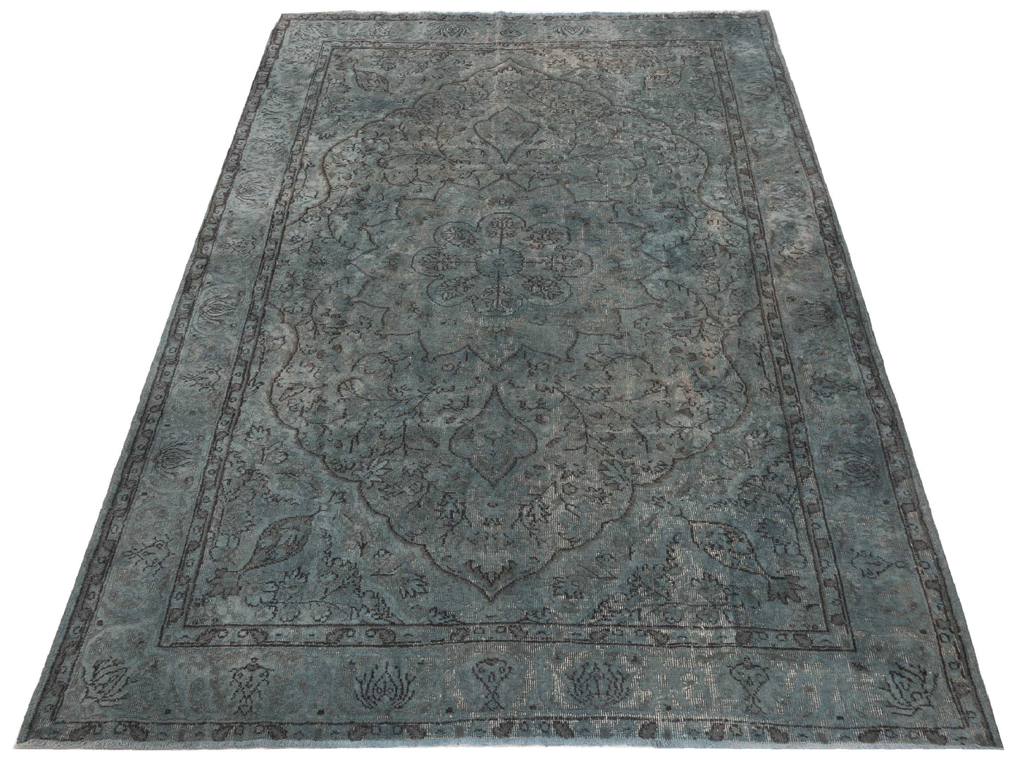 Pasha Vintage 114646 Blue  Transitional Hand Knotted Rug