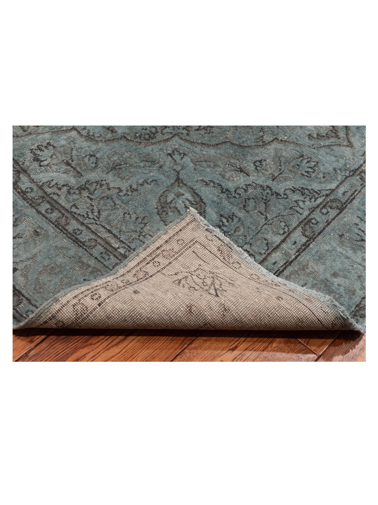 Pasha Vintage 114646 Blue  Transitional Hand Knotted Rug