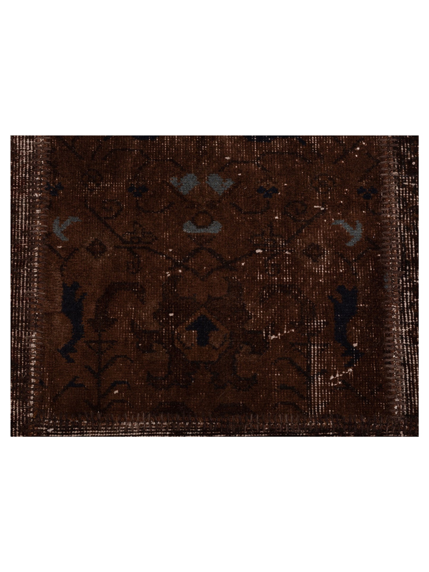 Pasha Turkish Vestige Patchwork 114851 Dark Brown  Contemporary Hand Knotted Rug