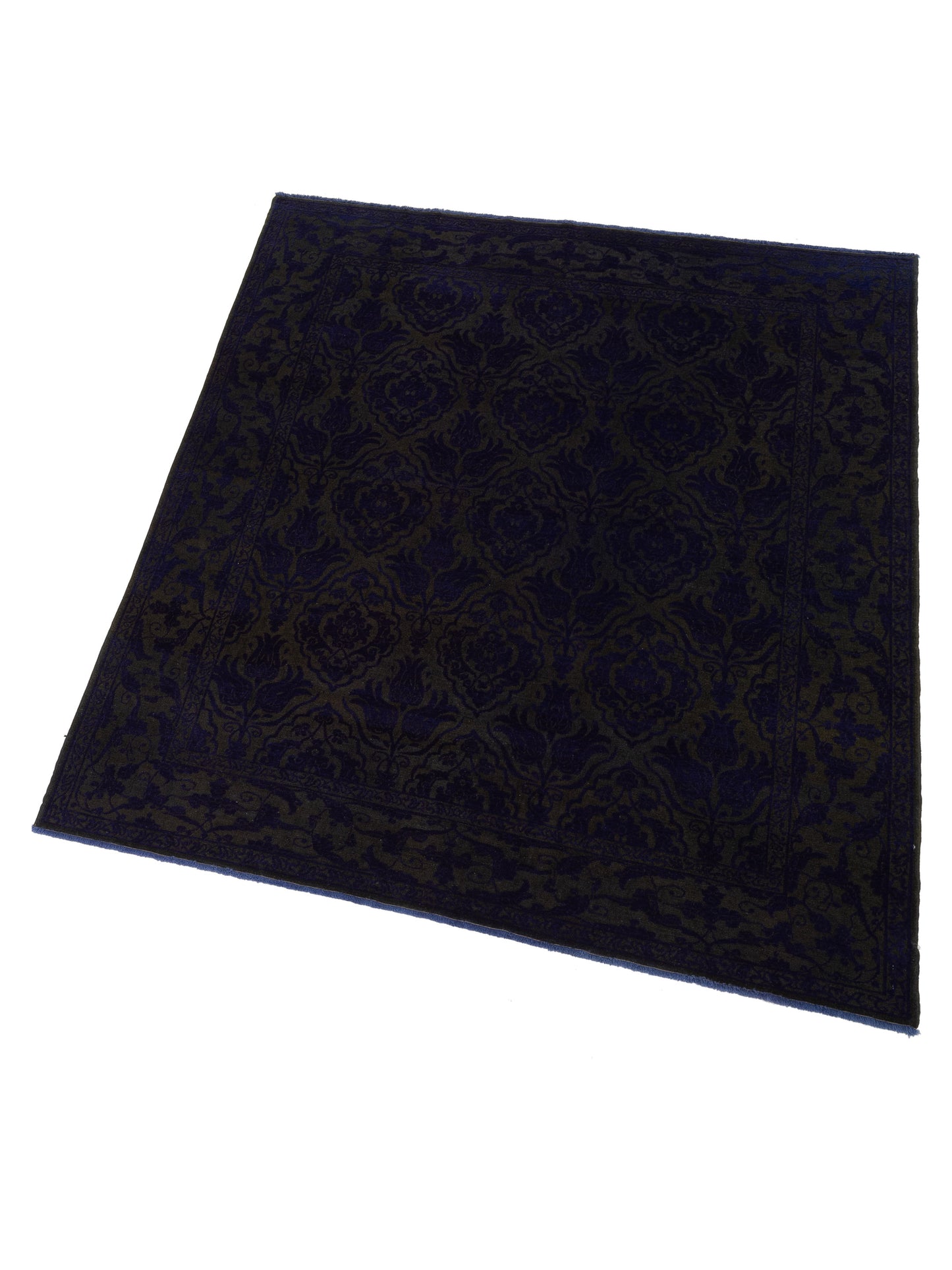 Pasha Color Bouquet 114938 Charcoal Purple Transitional Hand Knotted Rug