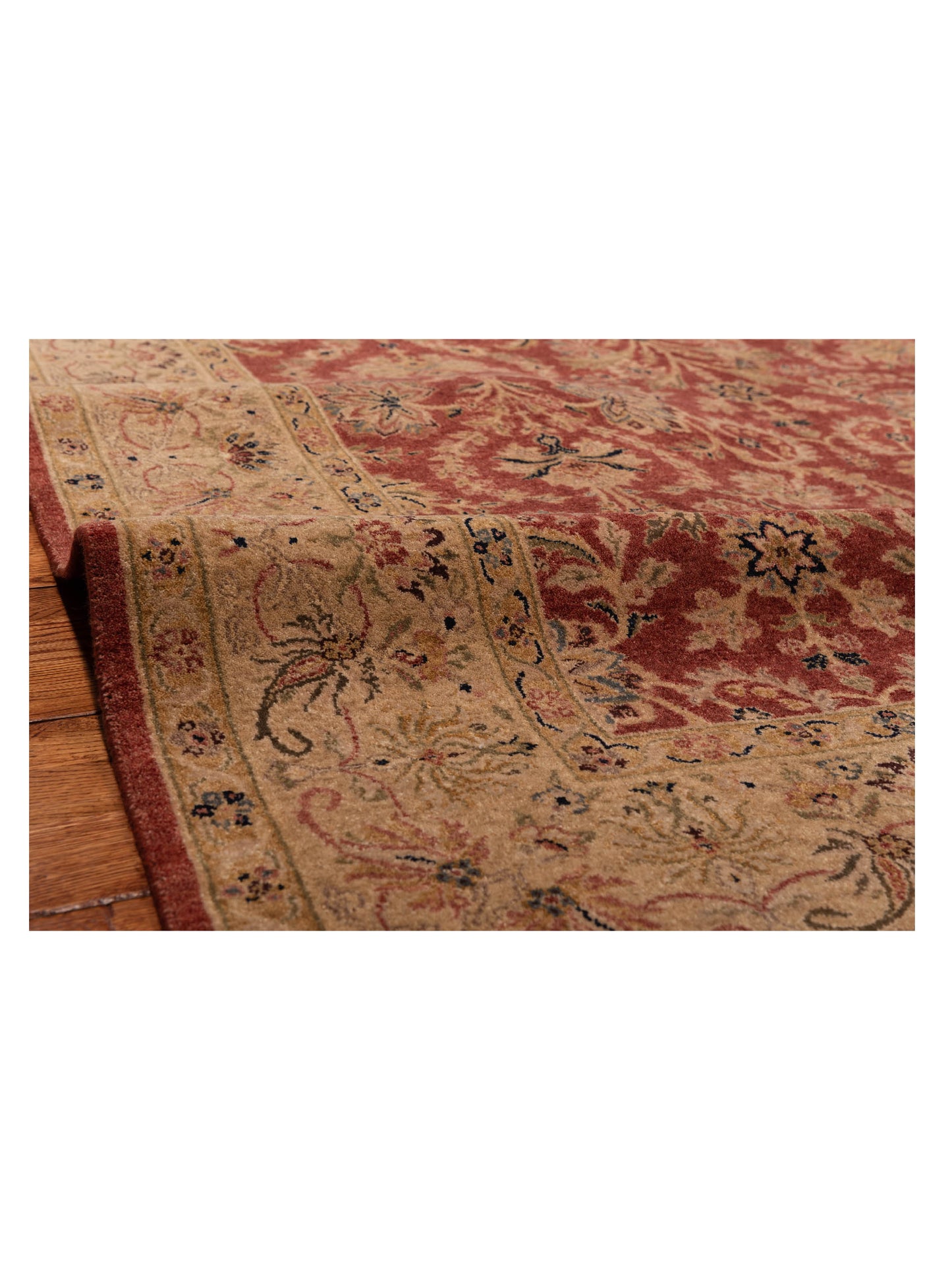 Rajpur Platinum 115022 Red Gold Traditional Hand Knotted Rug