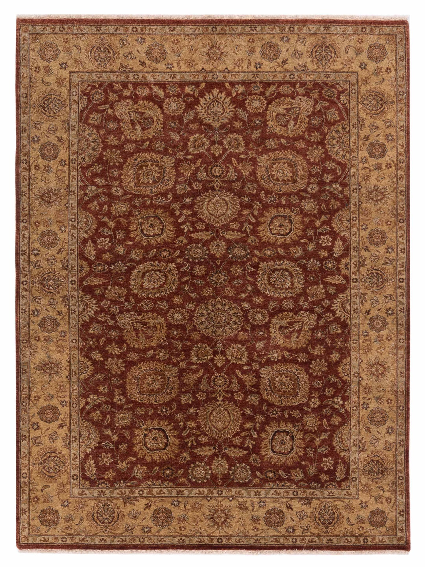 Rajpur Taj 115026 Rust Traditional Hand Knotted Rug