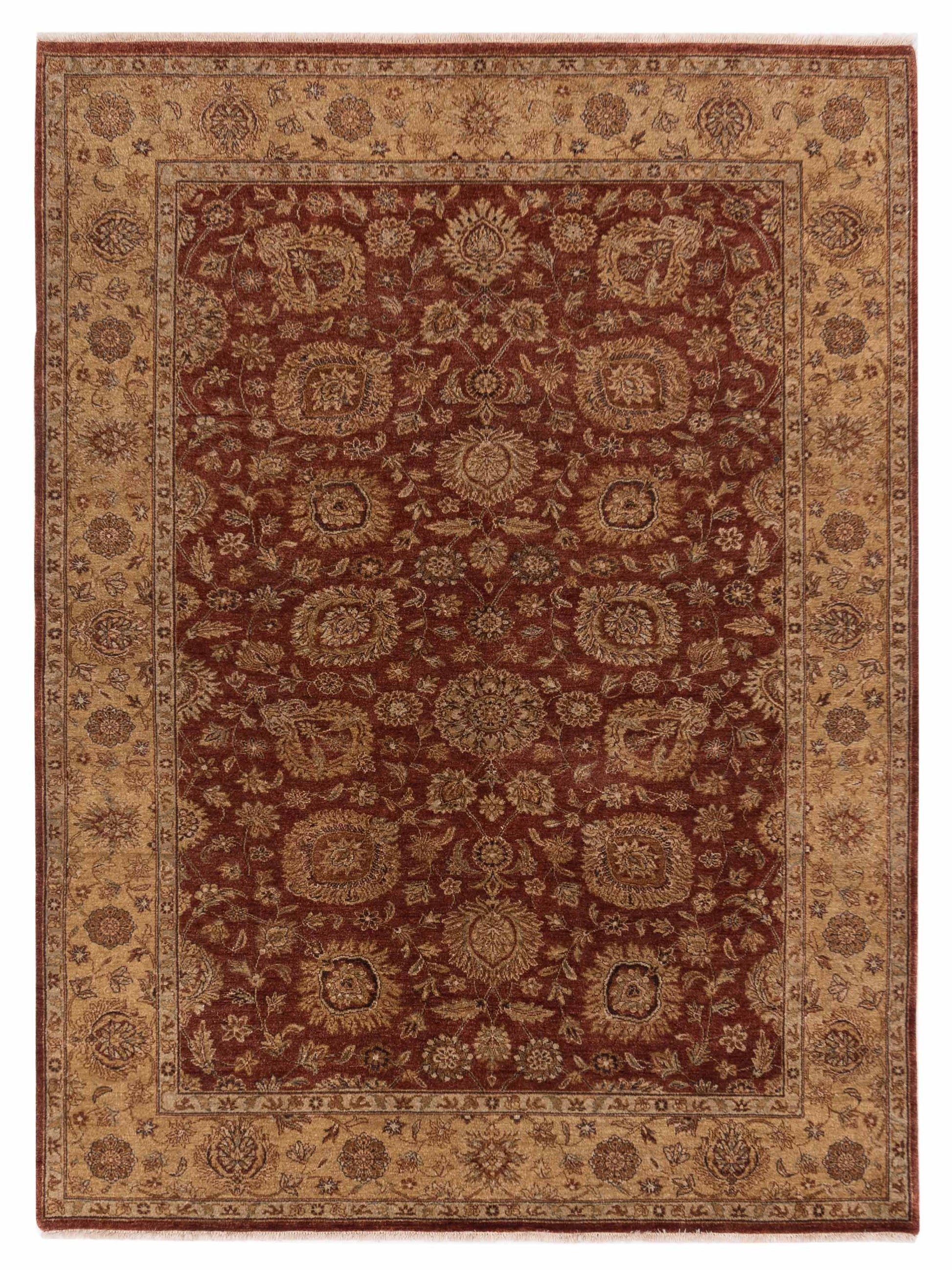 Rajpur Taj 115026 Rust Traditional Hand Knotted Rug