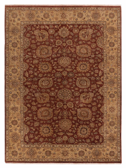 Rajpur Taj 115026 Rust Traditional Hand Knotted Rug