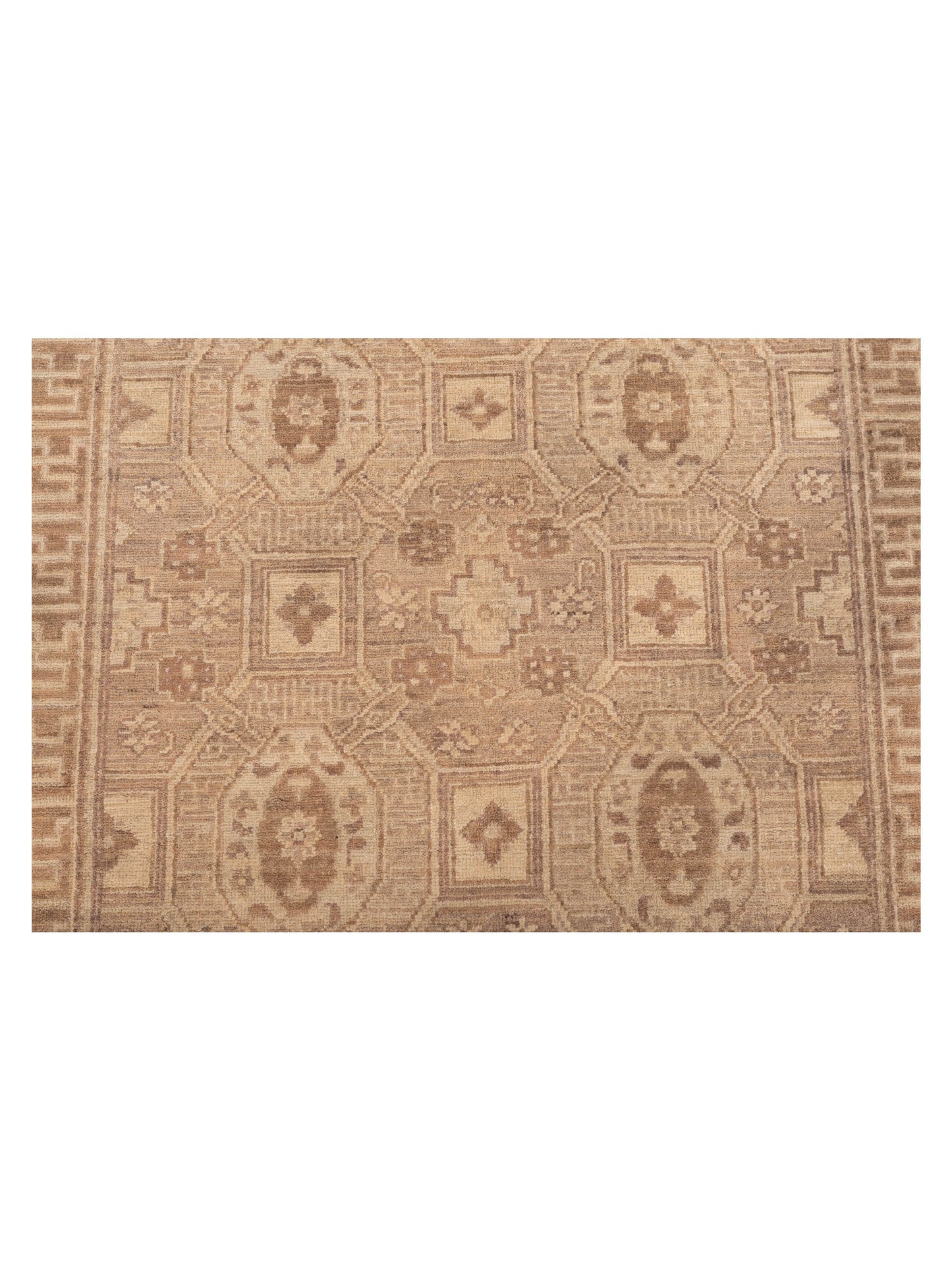 Nomad Laila 115187 Brown Ivory Transitional Hand Knotted Rug