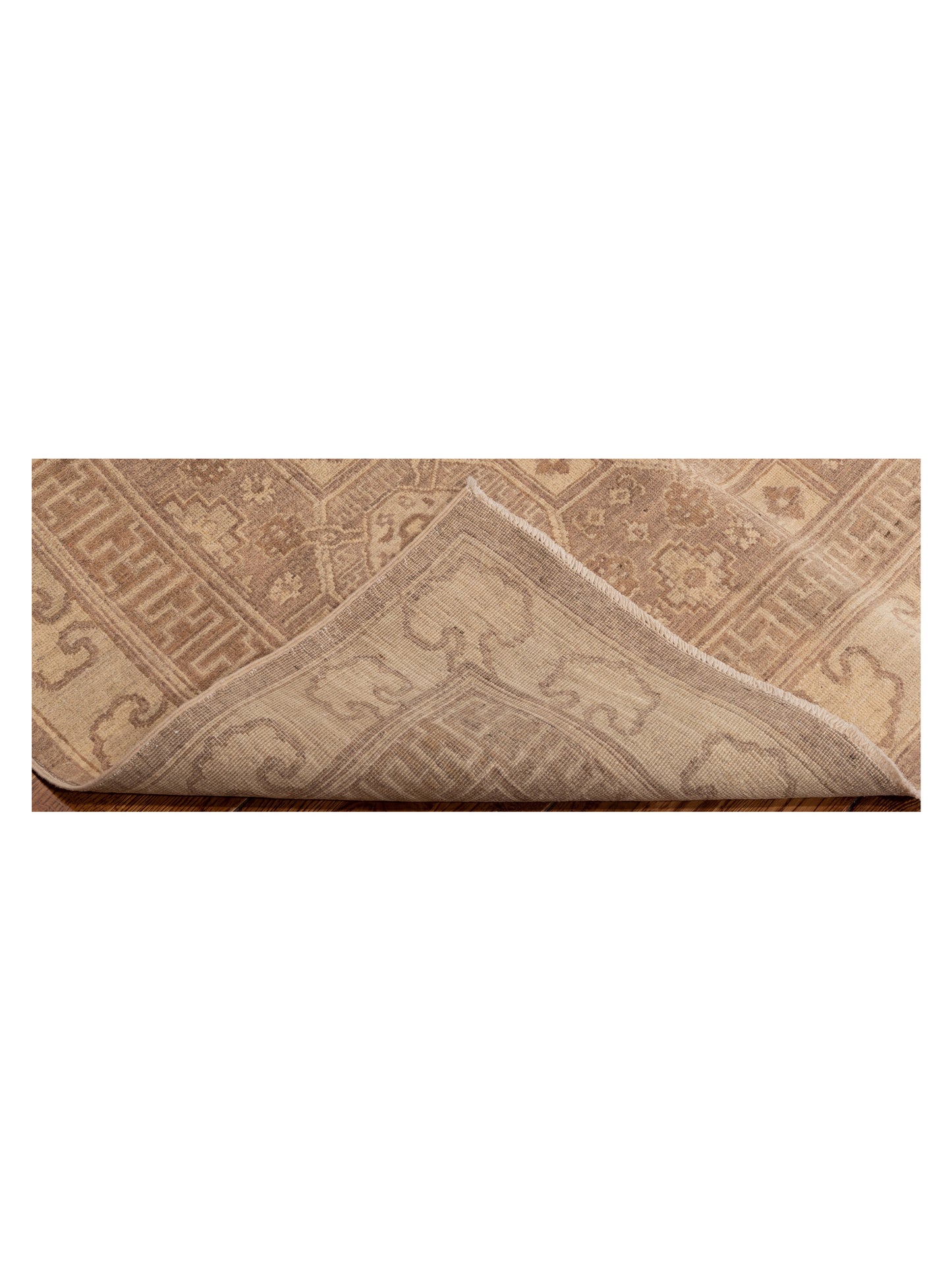 Nomad Laila 115187 Brown Ivory Transitional Hand Knotted Rug