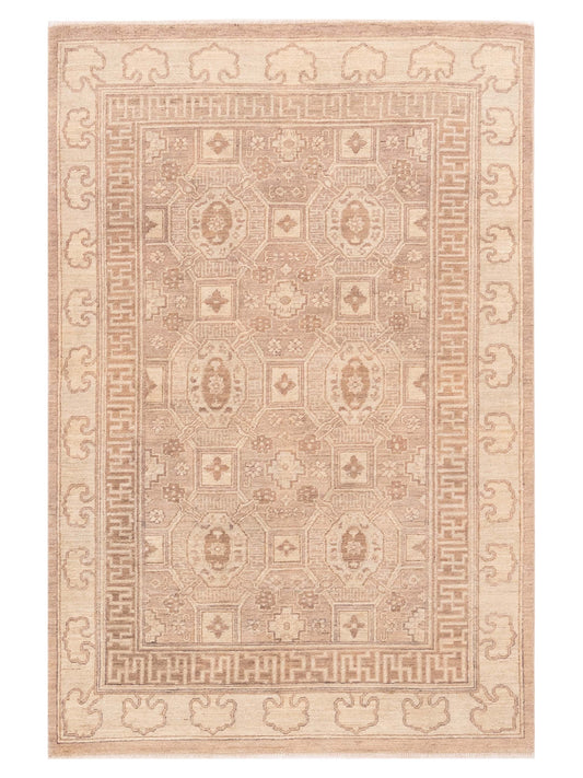 Nomad Laila 115187 Brown Transitional Hand Knotted Rug