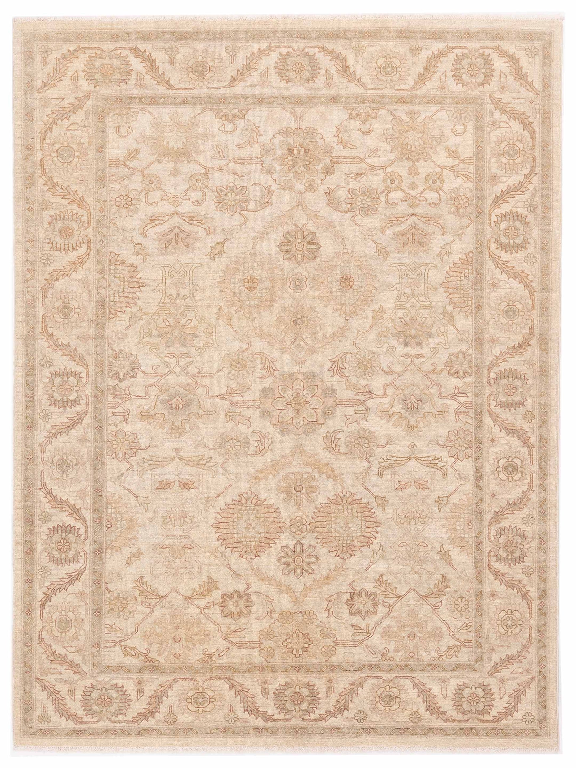 Nomad Laila 115237 Ivory Transitional Hand Knotted Rug