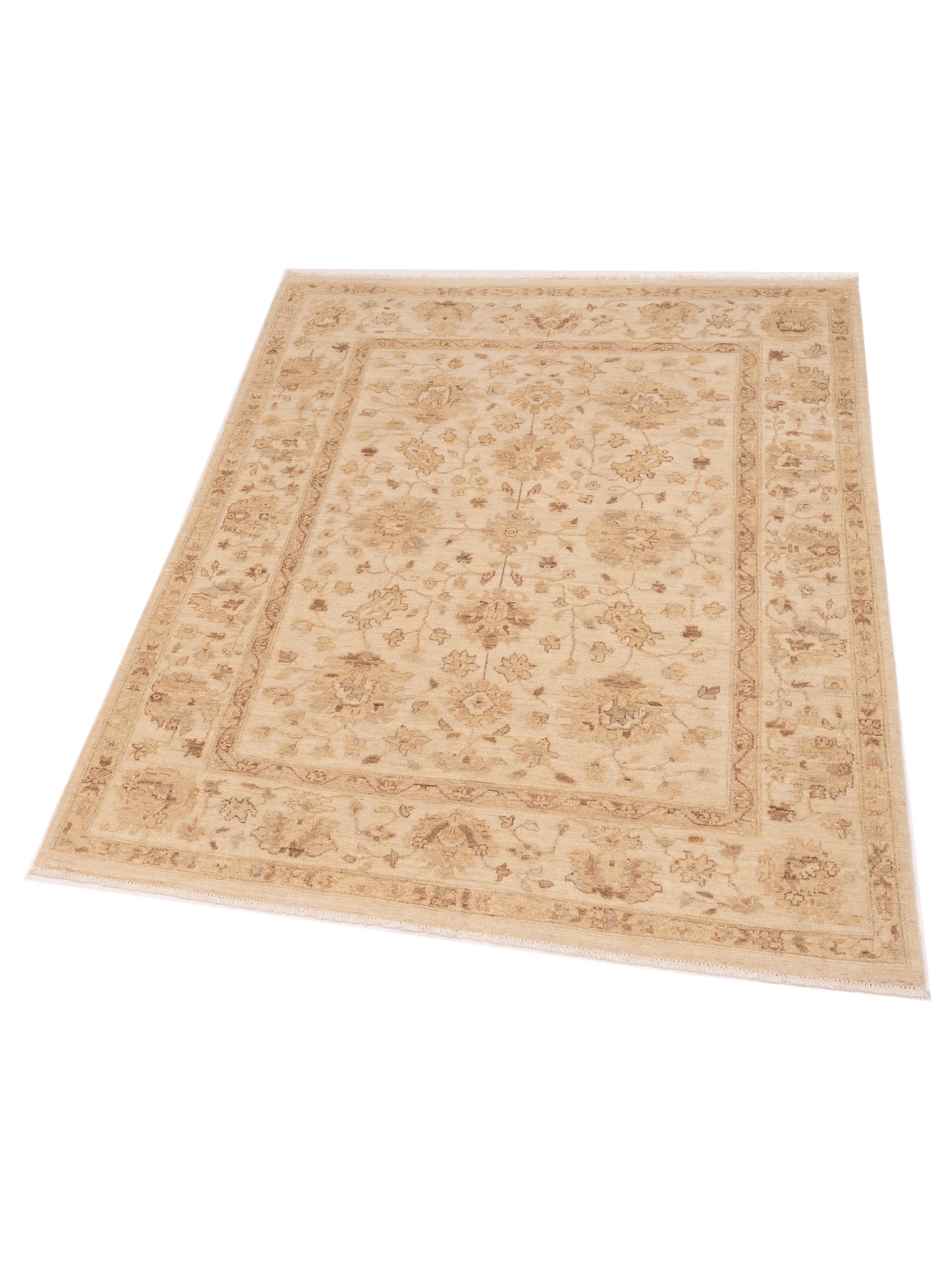 Nomad Laila 115249 Ivory Ivory Transitional Hand Knotted Rug