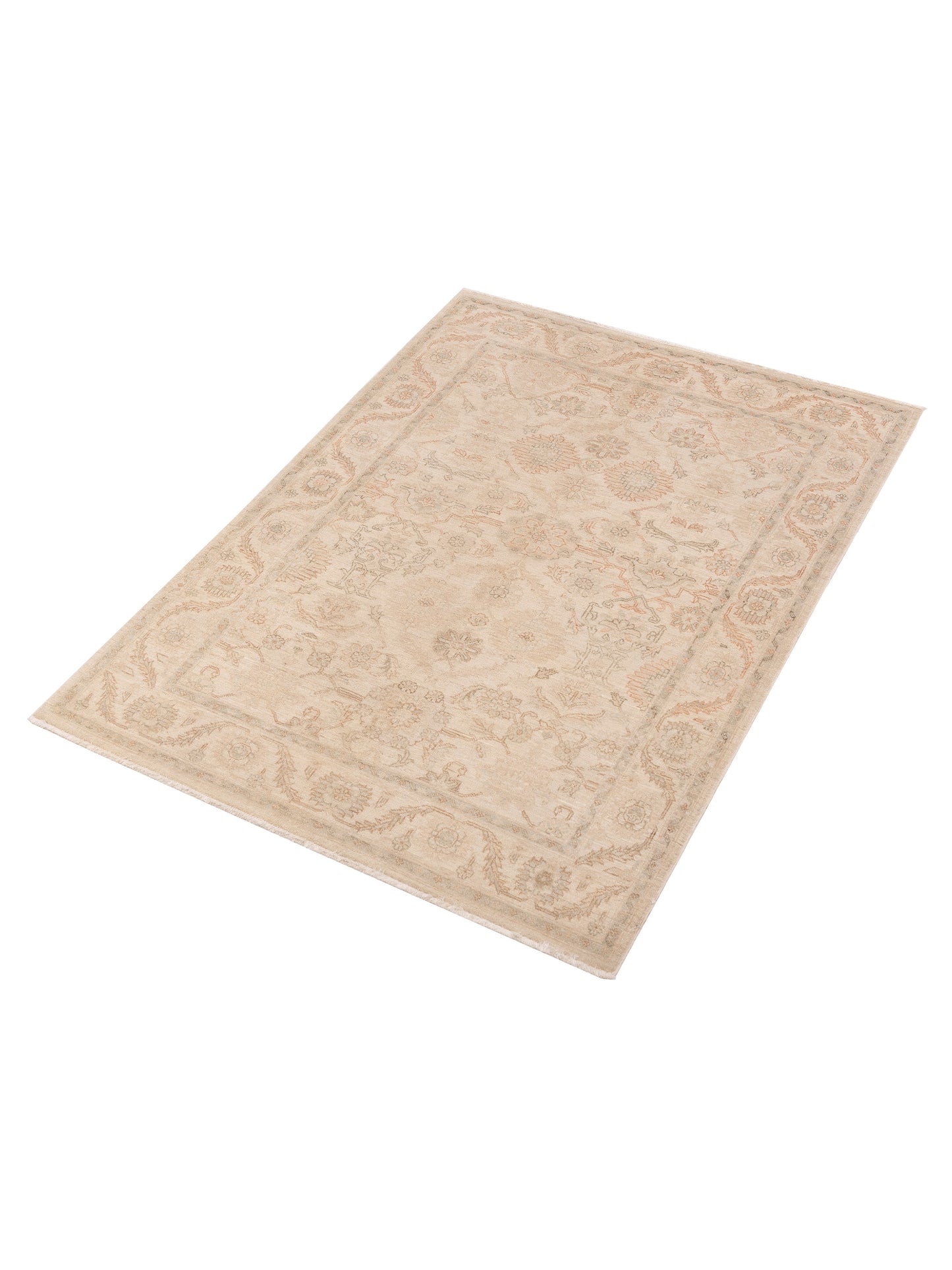 Nomad Laila 115251 Ivory Ivory Transitional Hand Knotted Rug