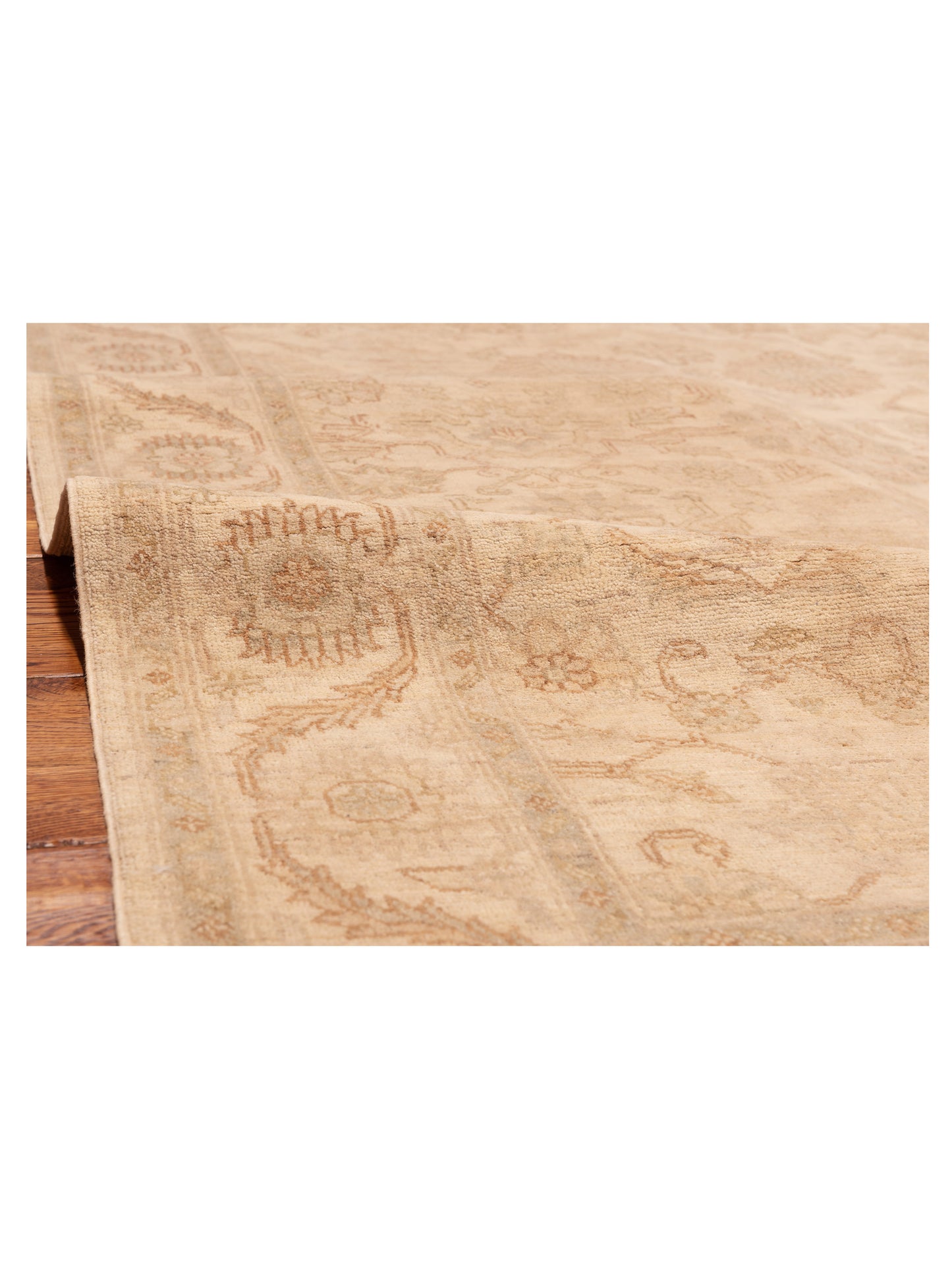 Nomad Laila 115251 Ivory Ivory Transitional Hand Knotted Rug