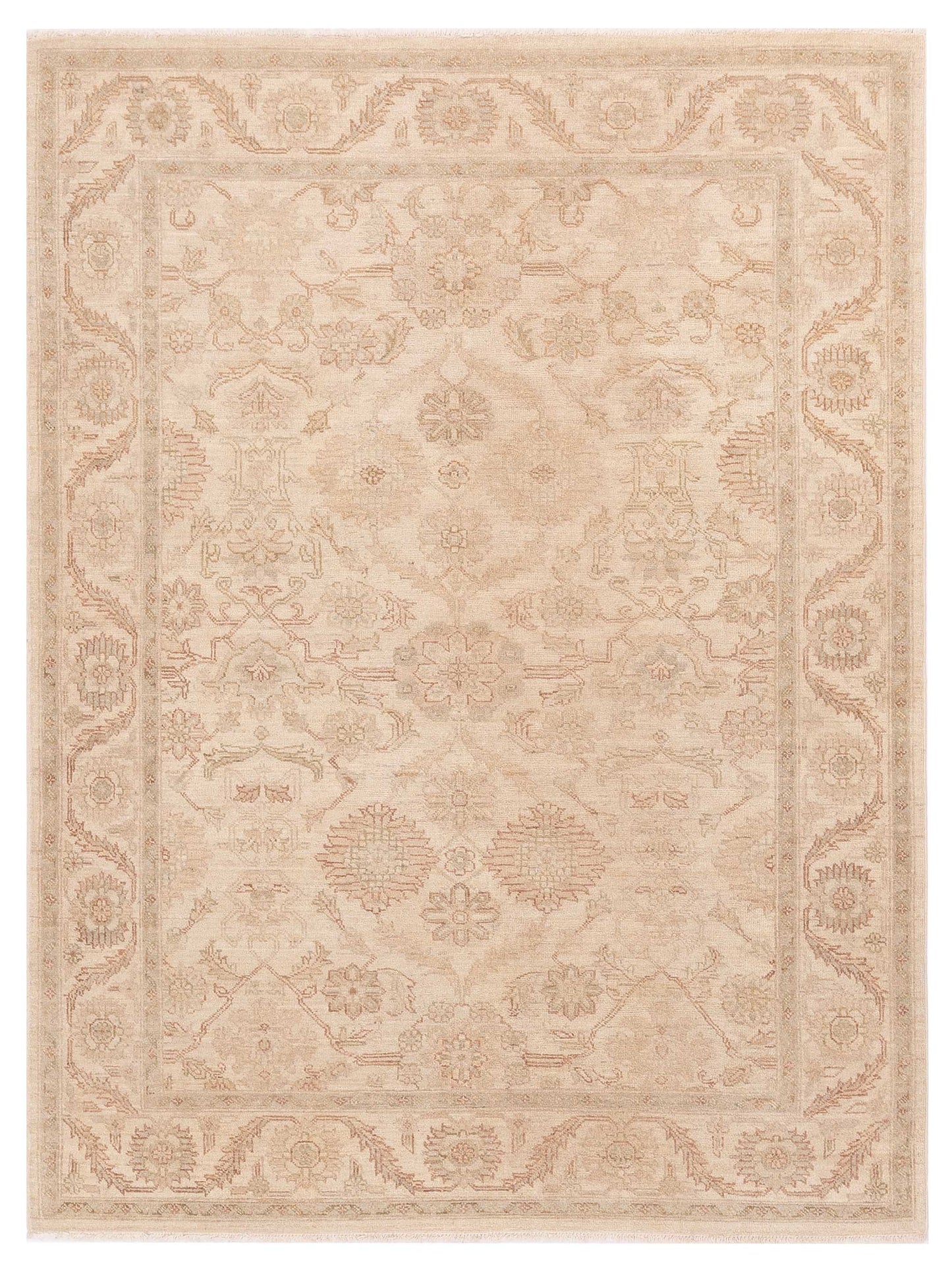 Nomad Laila 115251 Ivory Transitional Hand Knotted Rug