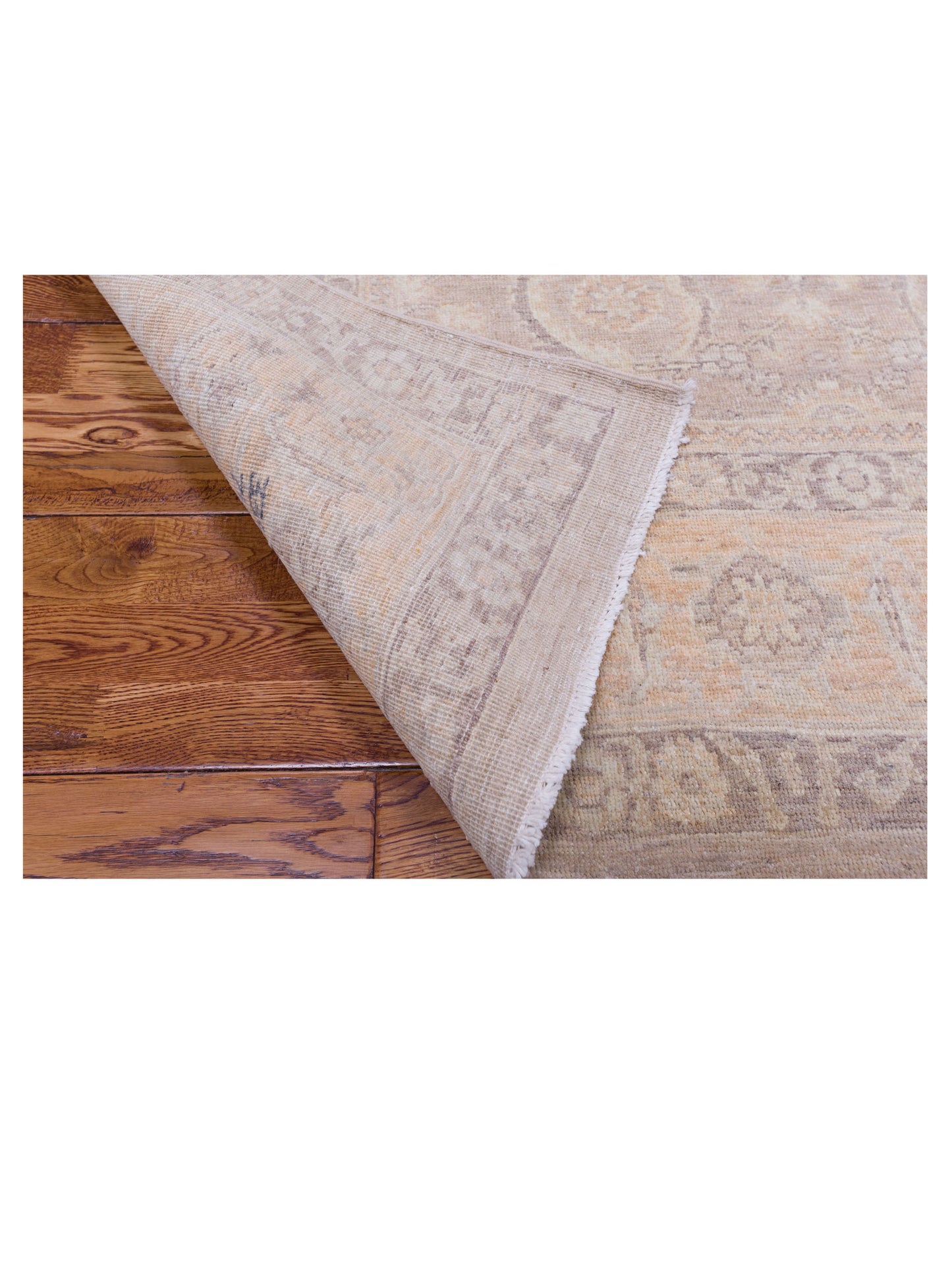 Nomad Laila 115285 Brown Gold Transitional Hand Knotted Rug