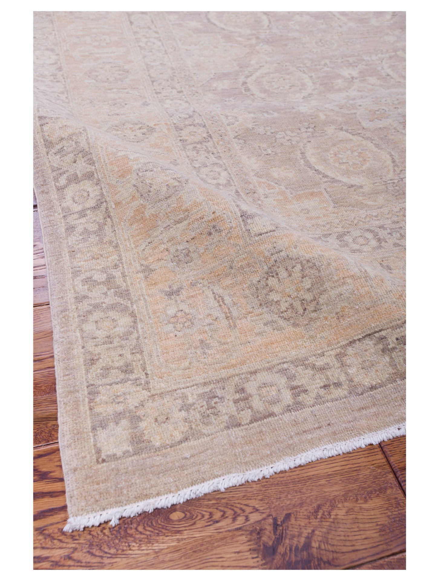 Nomad Laila 115285 Brown Gold Transitional Hand Knotted Rug