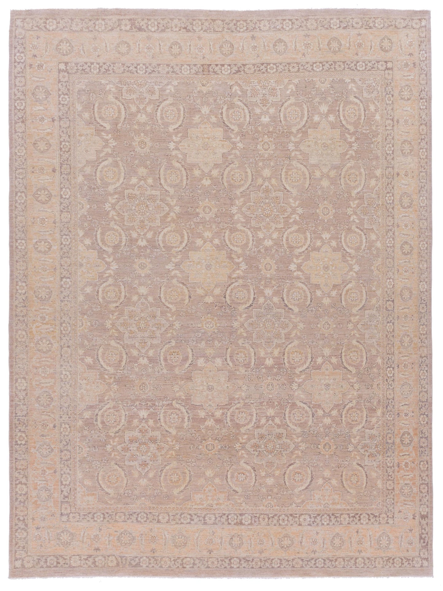 Nomad Laila 115285 Brown Transitional Hand Knotted Rug