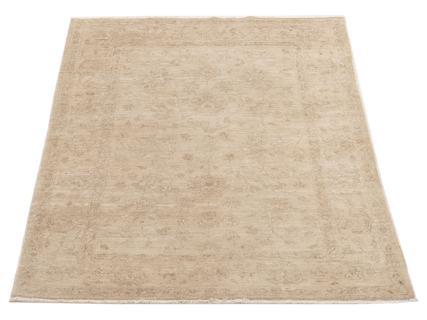 Nomad Laila 115291 Ivory Ivory Transitional Hand Knotted Rug