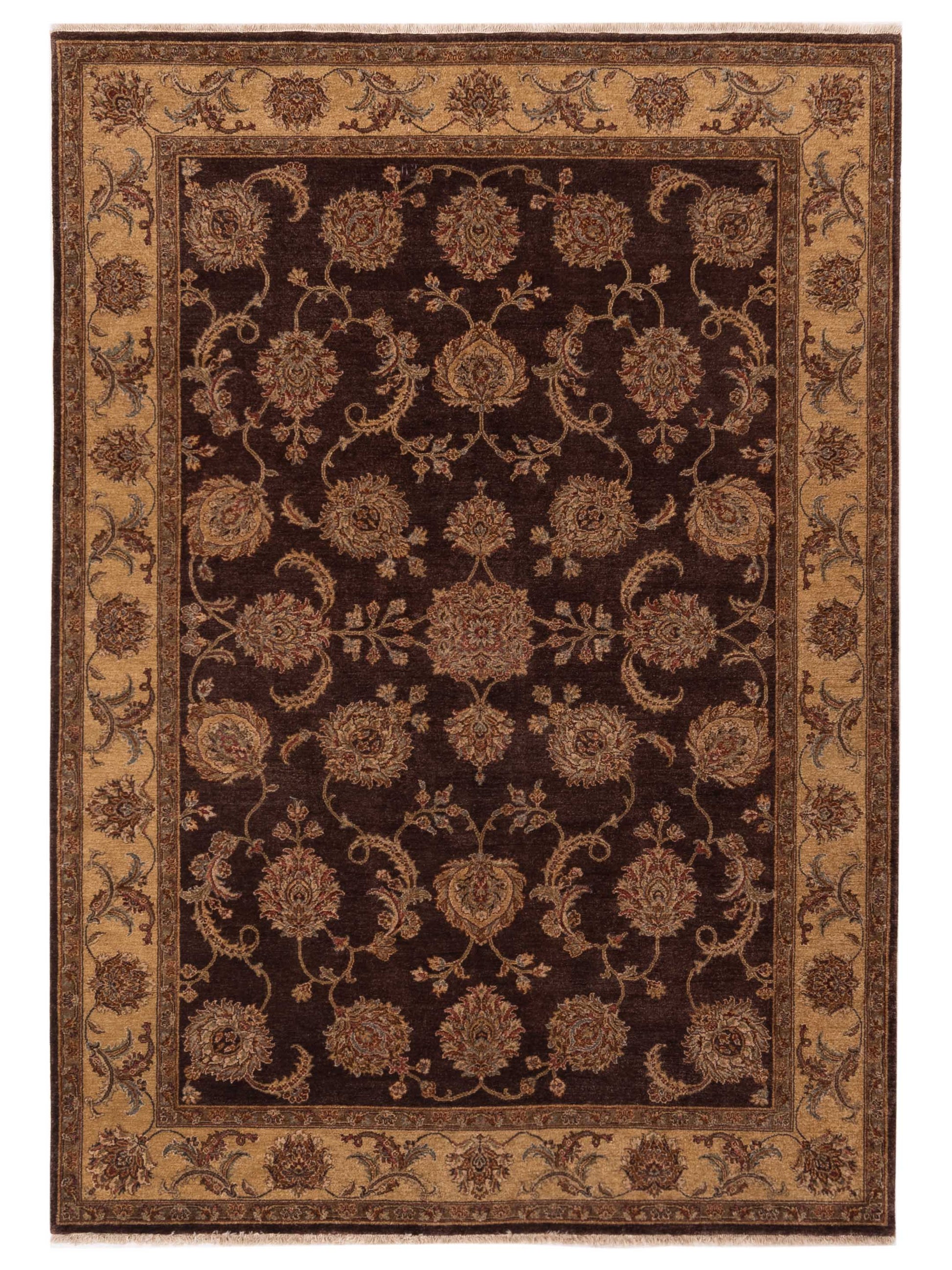 Rajpur Taj 115657 Plum Traditional Hand Knotted Rug