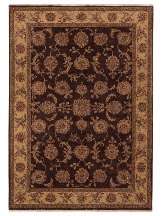 Rajpur Taj 115657 Plum Traditional Hand Knotted Rug