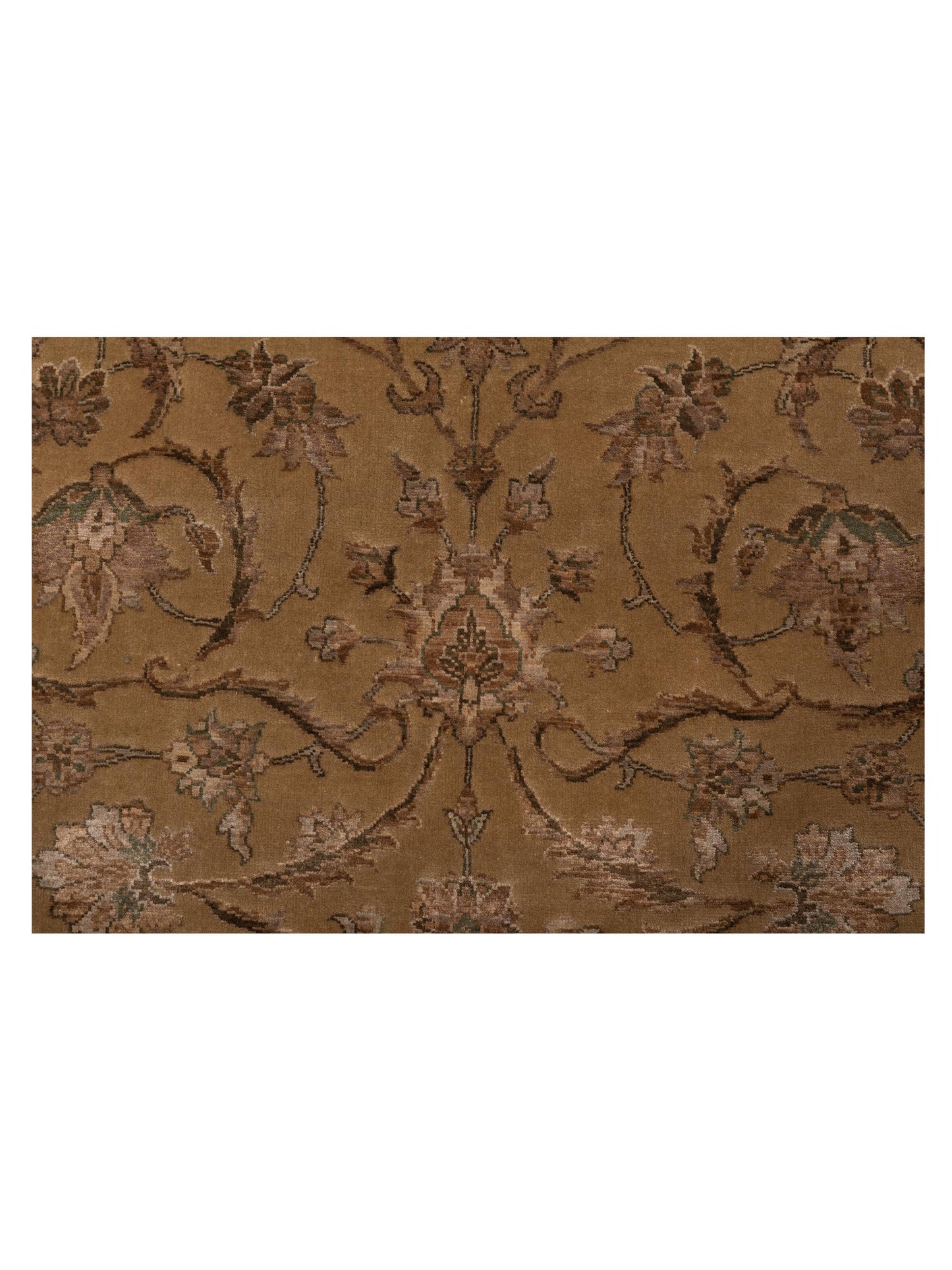 Rajpur Imperial Silk 115738 Gold Gold Traditional Hand Knotted Rug