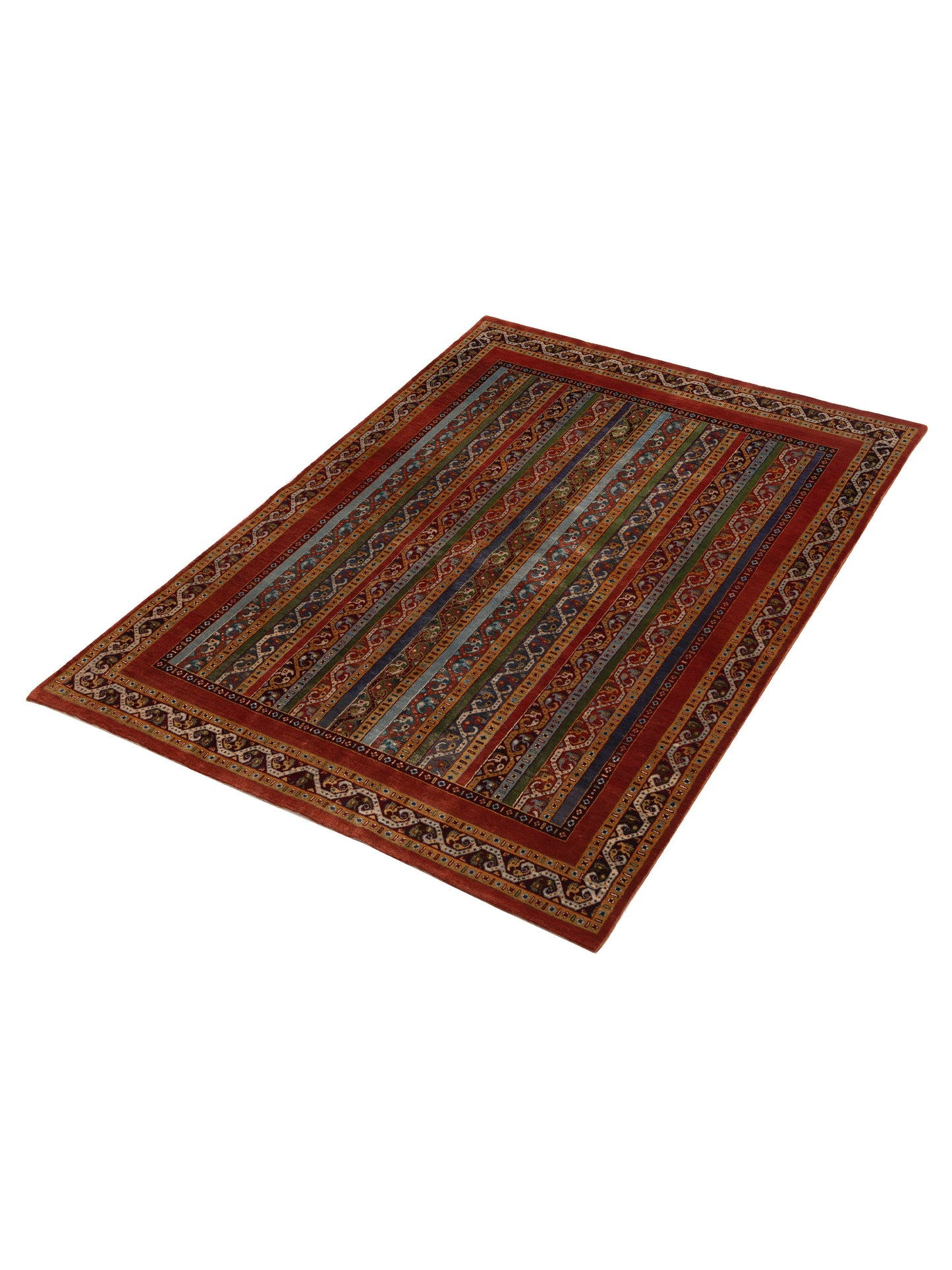 Rajpur Shawl 115859 Multi  Tribal Hand Knotted Rug