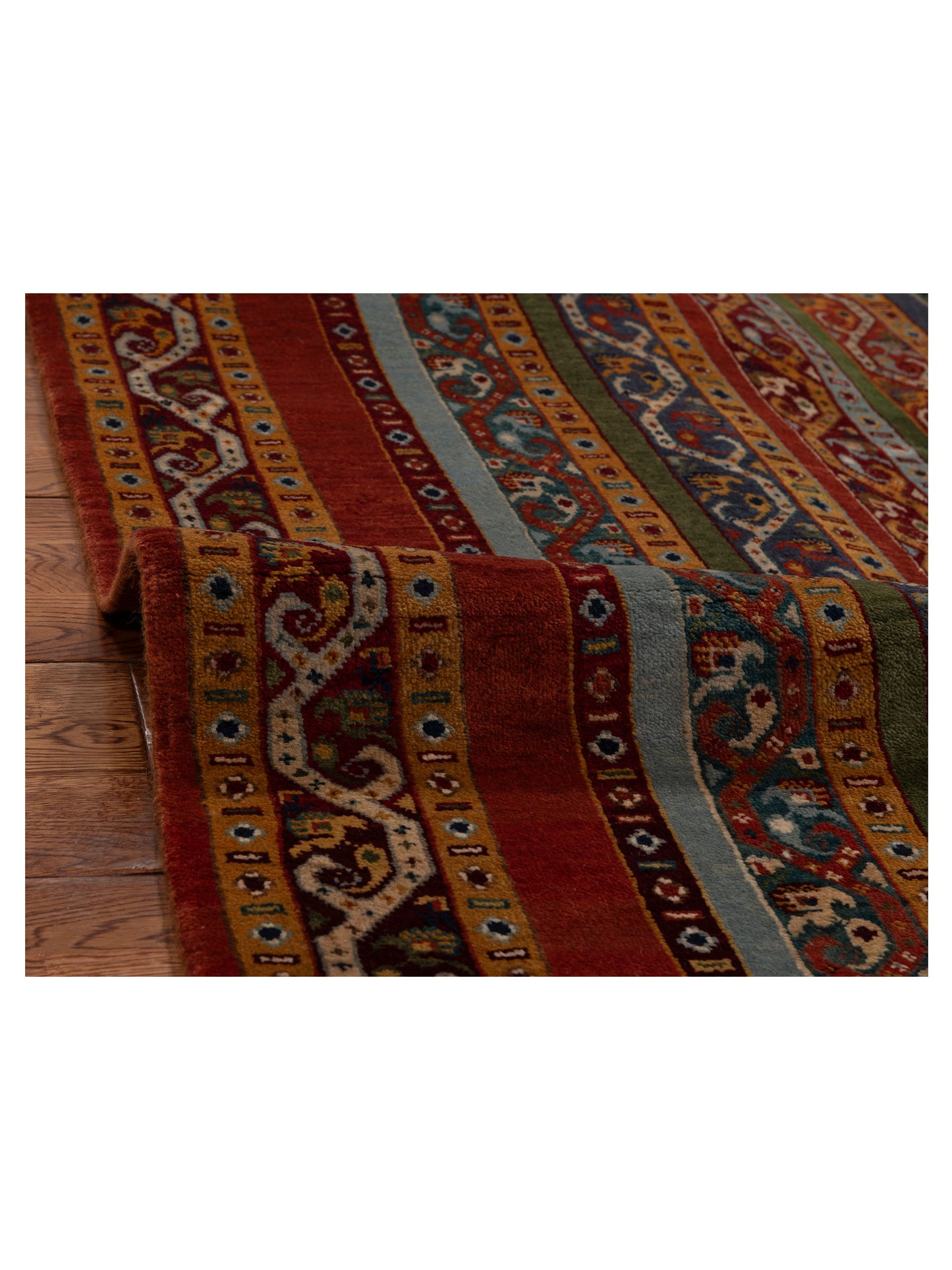 Rajpur Shawl 115859 Multi  Tribal Hand Knotted Rug