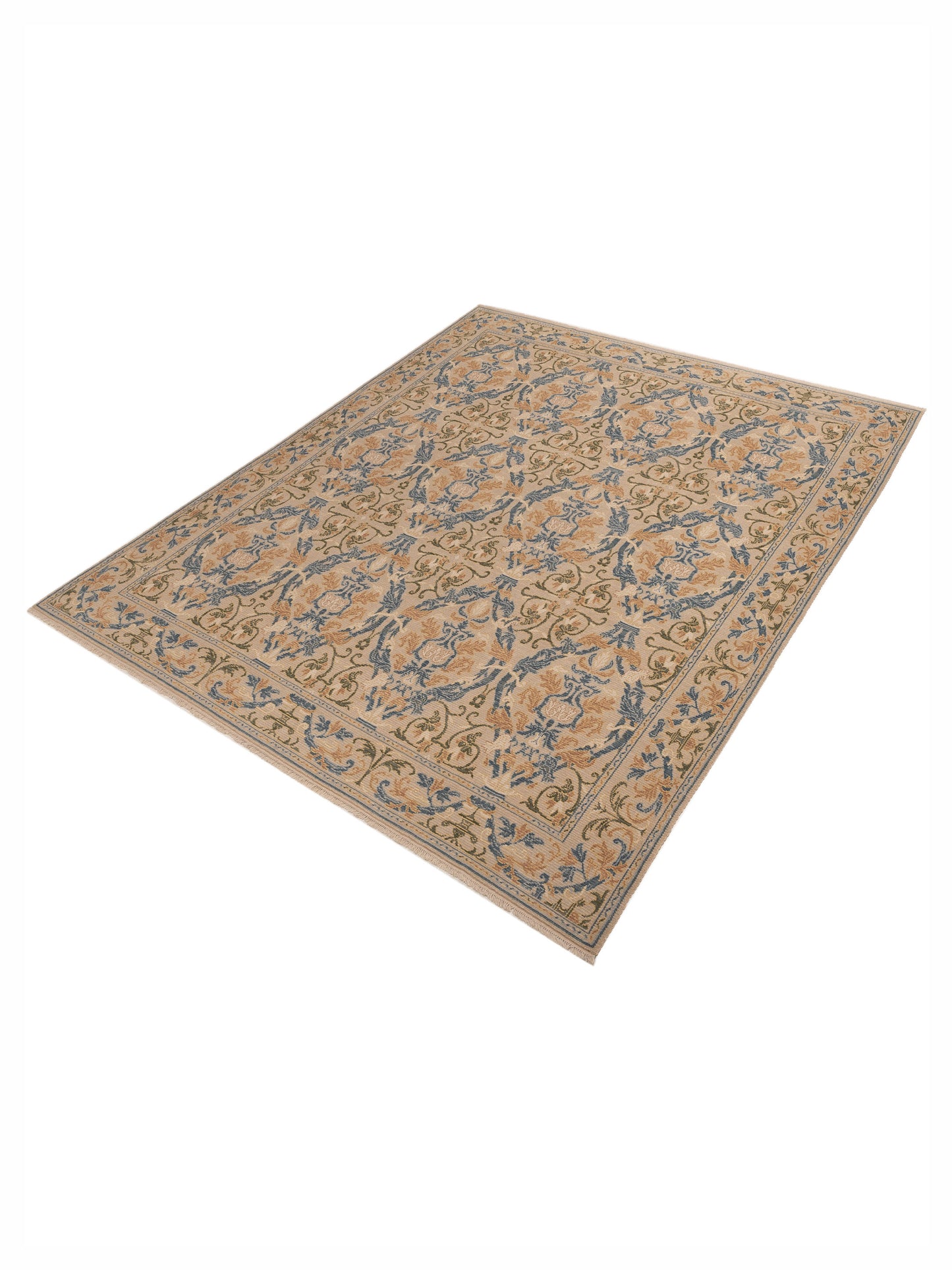 Pasha Bouquet 116224 Beige Beige Transitional Hand Knotted Rug