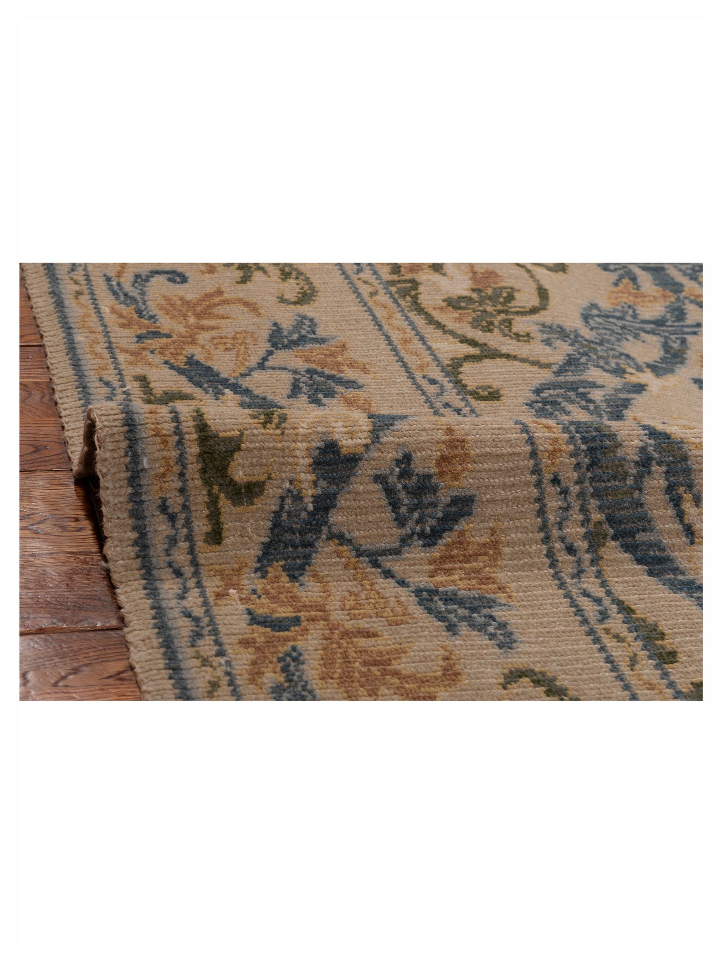 Pasha Bouquet 116224 Beige Beige Transitional Hand Knotted Rug