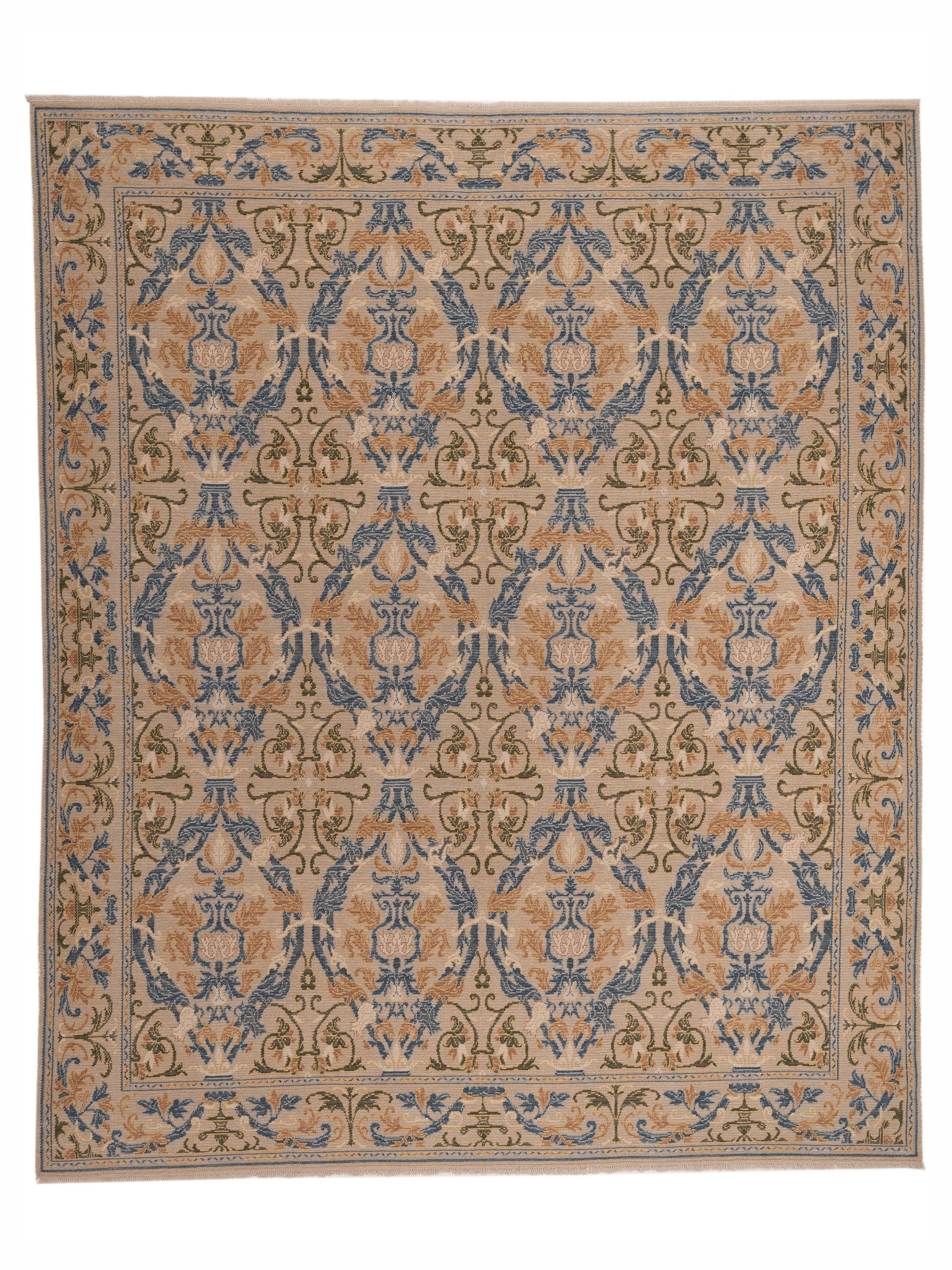 Pasha Bouquet 116224 Beige Transitional Hand Knotted Rug