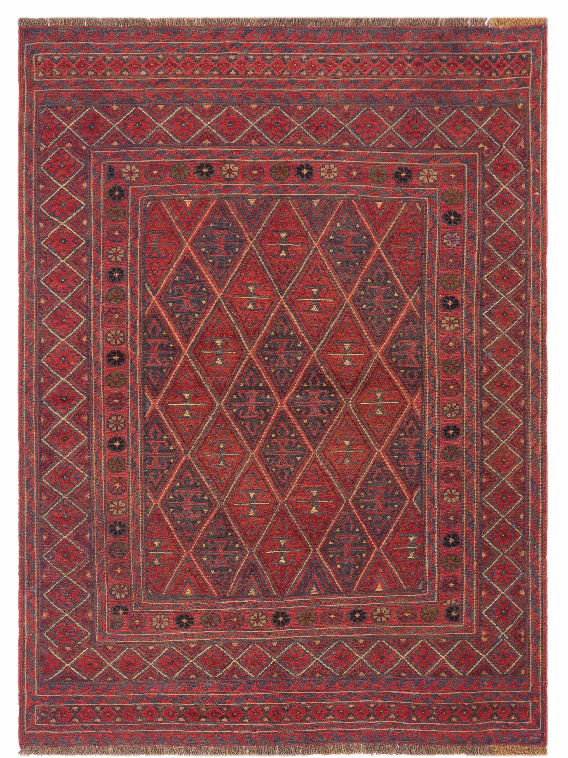 Nomad Afghan Soumak 116319 Charcoal Tribal Hand Woven Rug