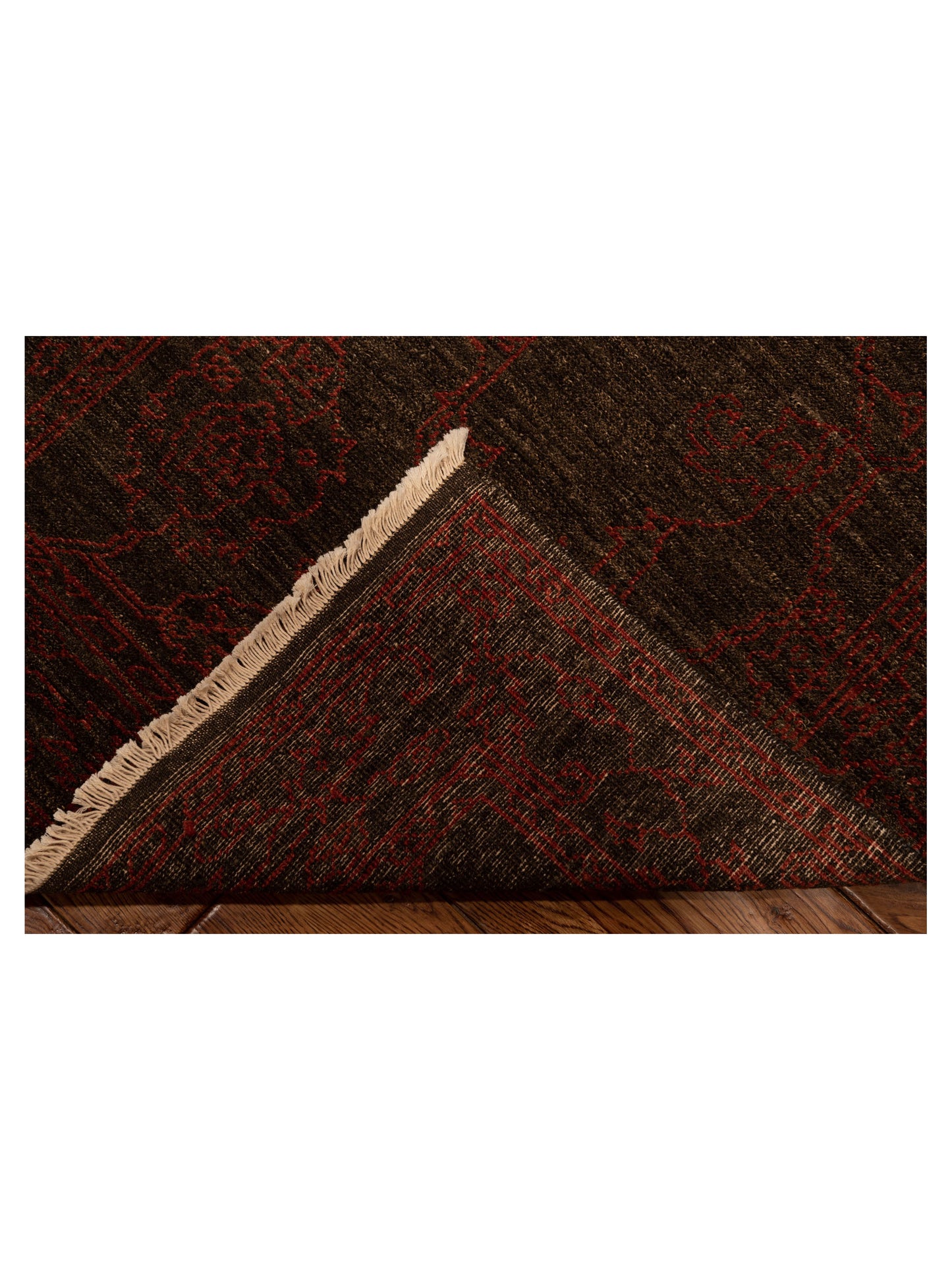 Pasha Ceyhan Ruby Charcoal Charcoal Transitional Hand Knotted Rug