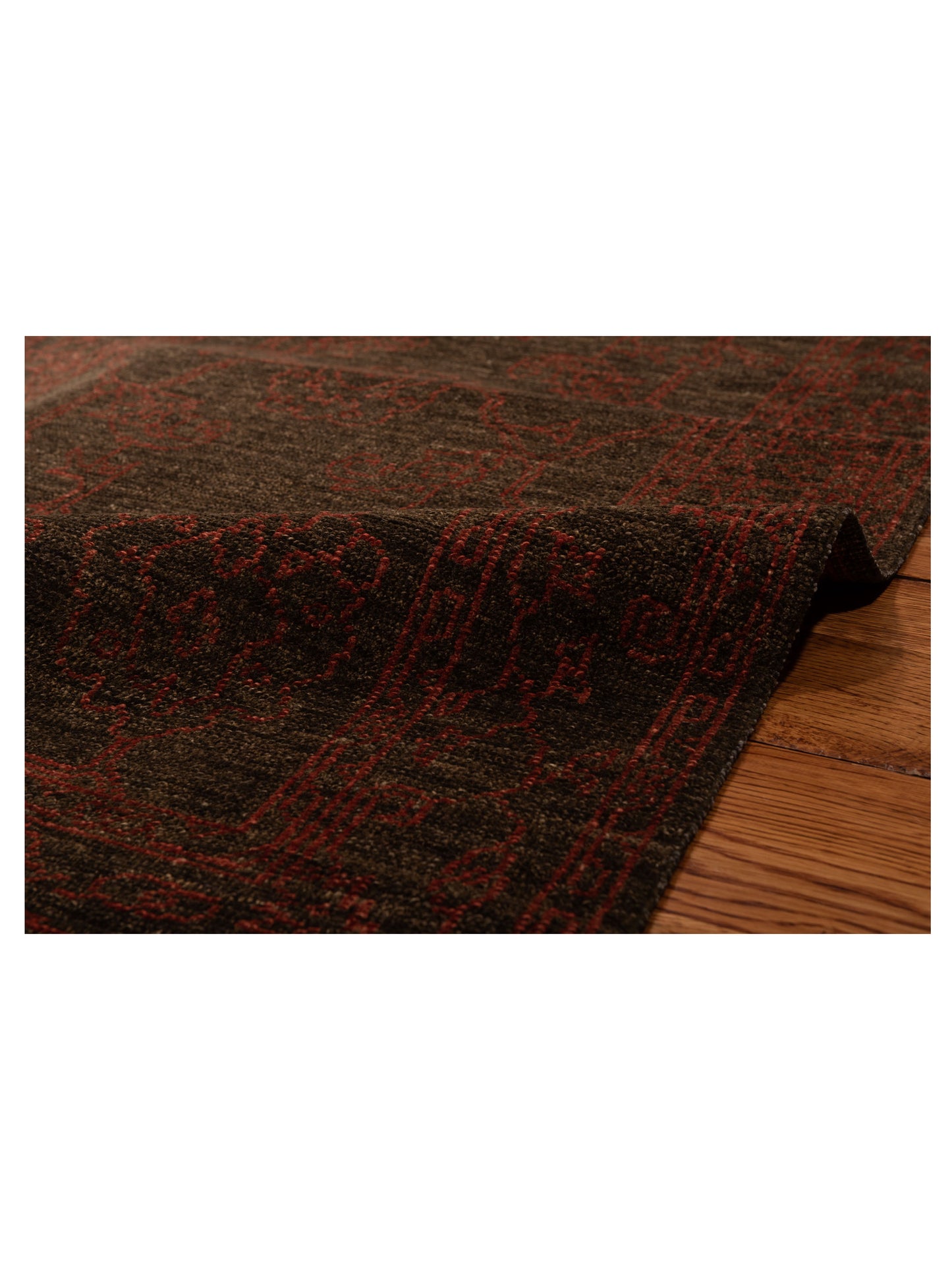 Pasha Ceyhan Ruby Charcoal Charcoal Transitional Hand Knotted Rug