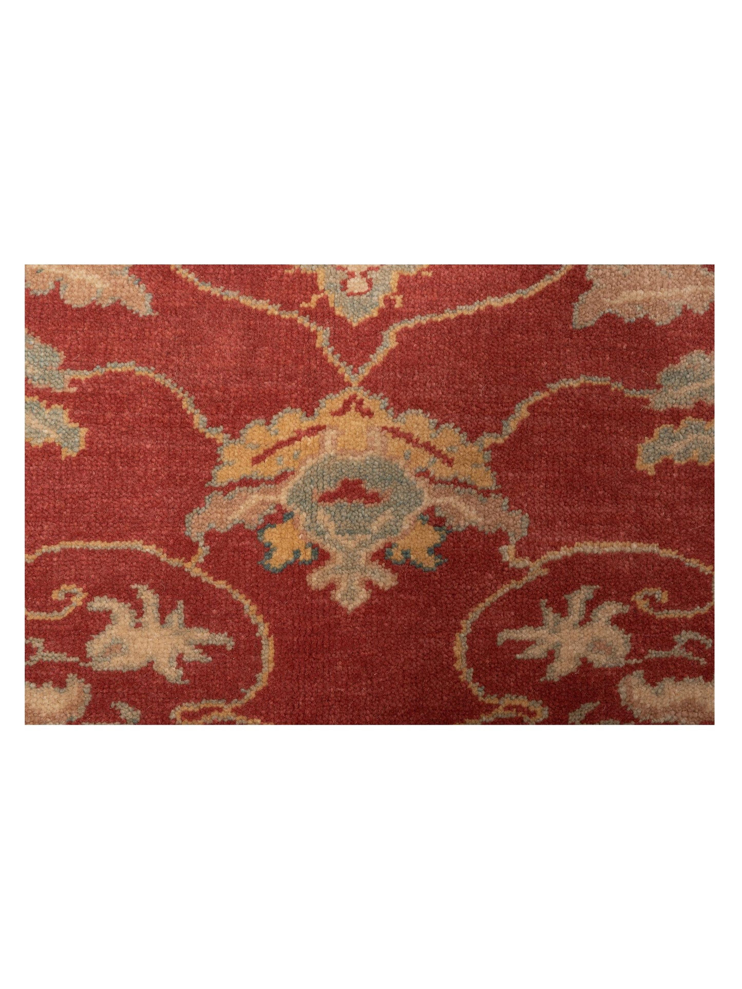 Pasha Antique Loom 117145 Rust Gold Transitional Hand Knotted Rug