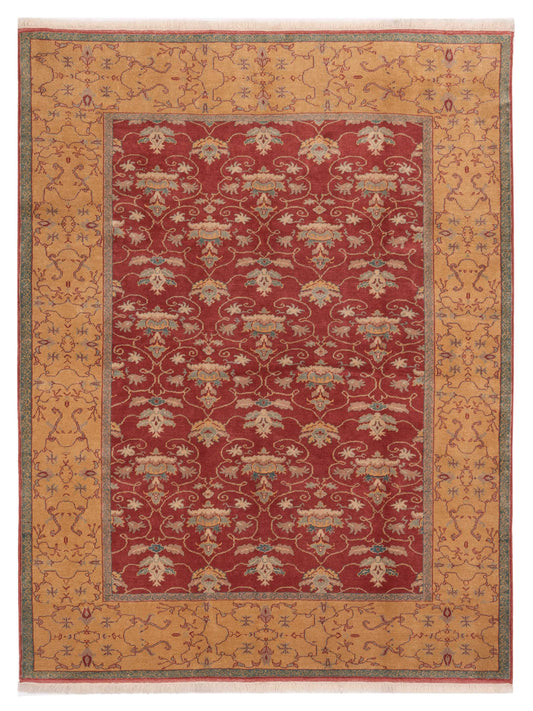 Pasha Antique Loom 117145 Rust Transitional Hand Knotted Rug